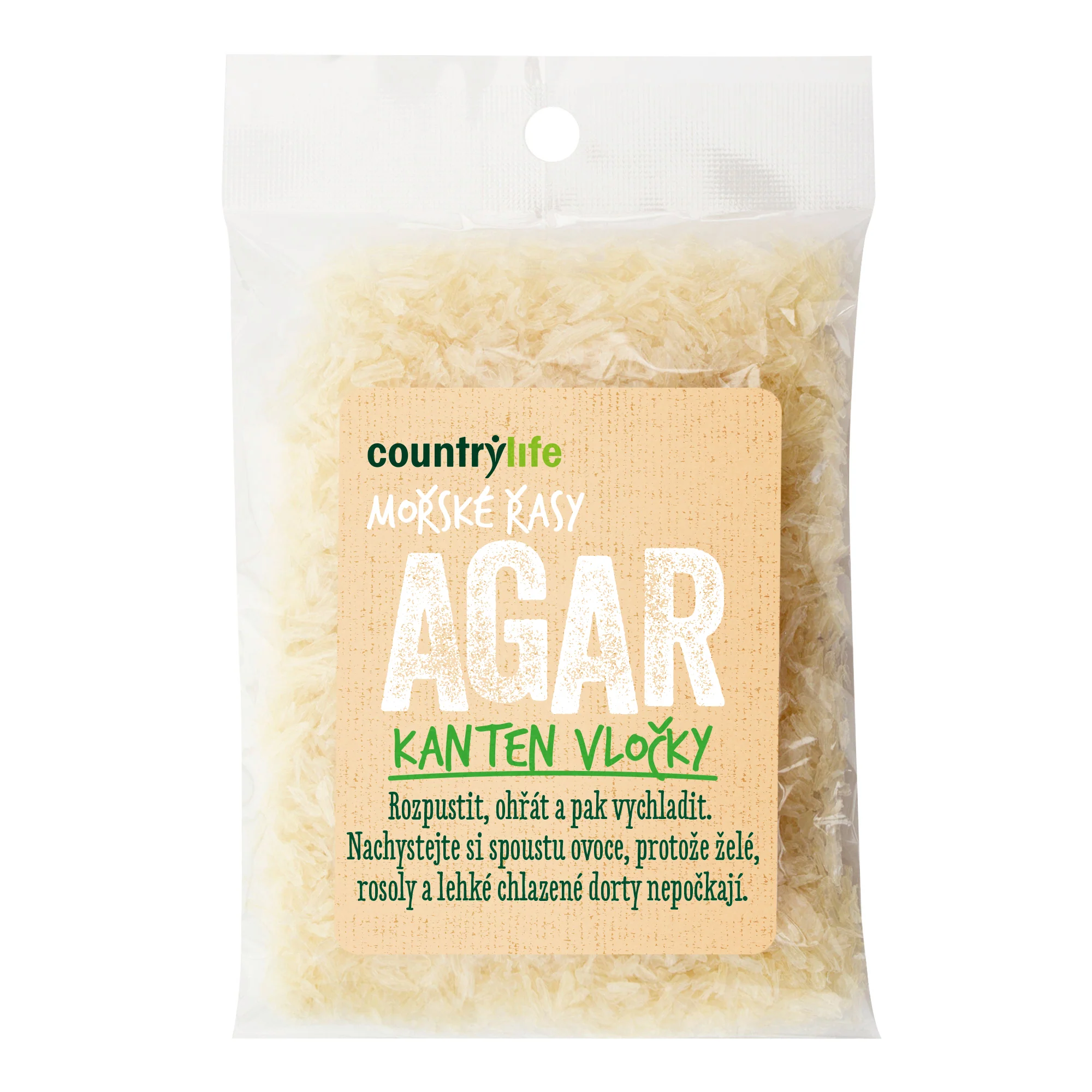Agar kanten vločky 30 g COUNTRY LIFE