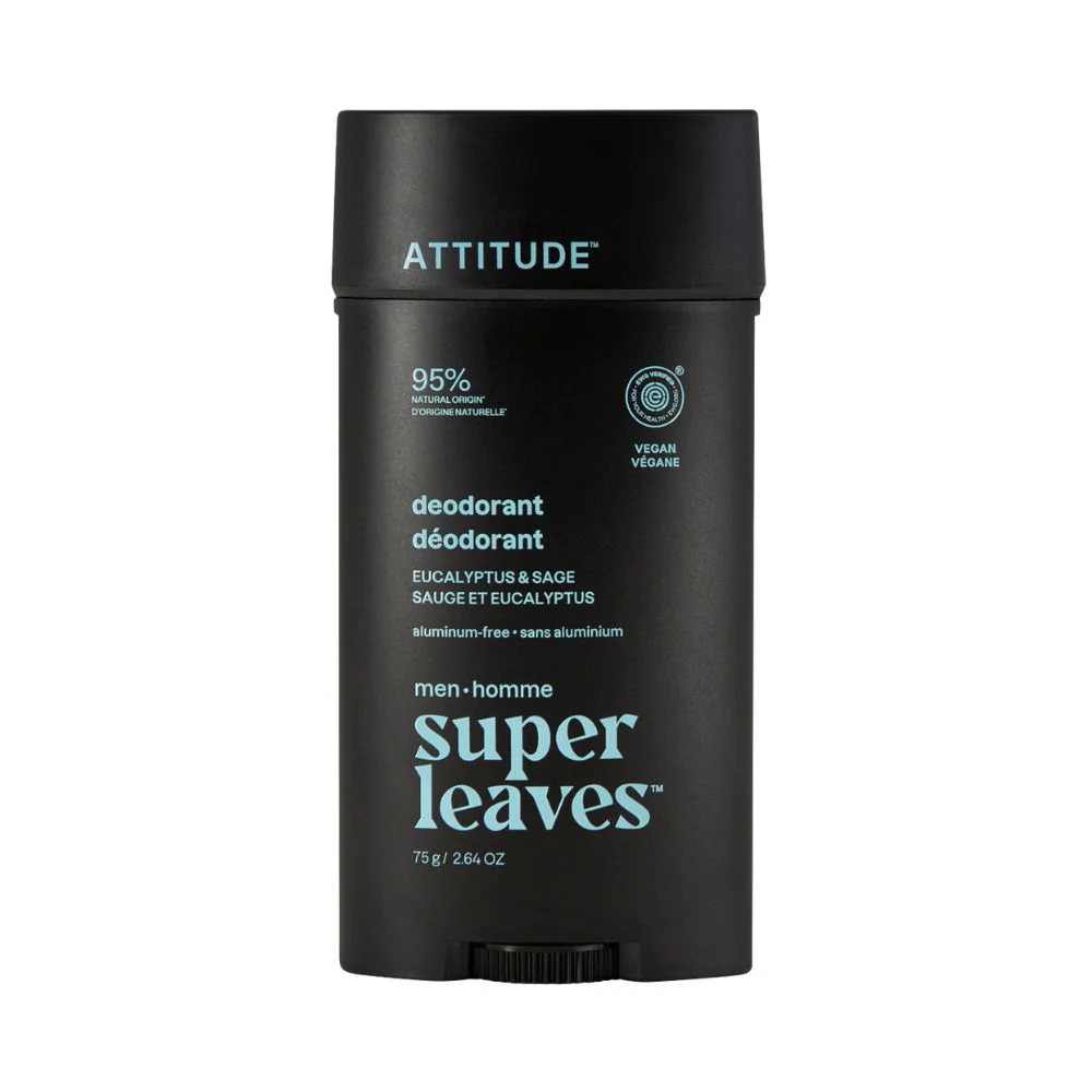 Attitude Pánský deodorant Super Leaves - Eukalyptus & Šalvěj (75 g)