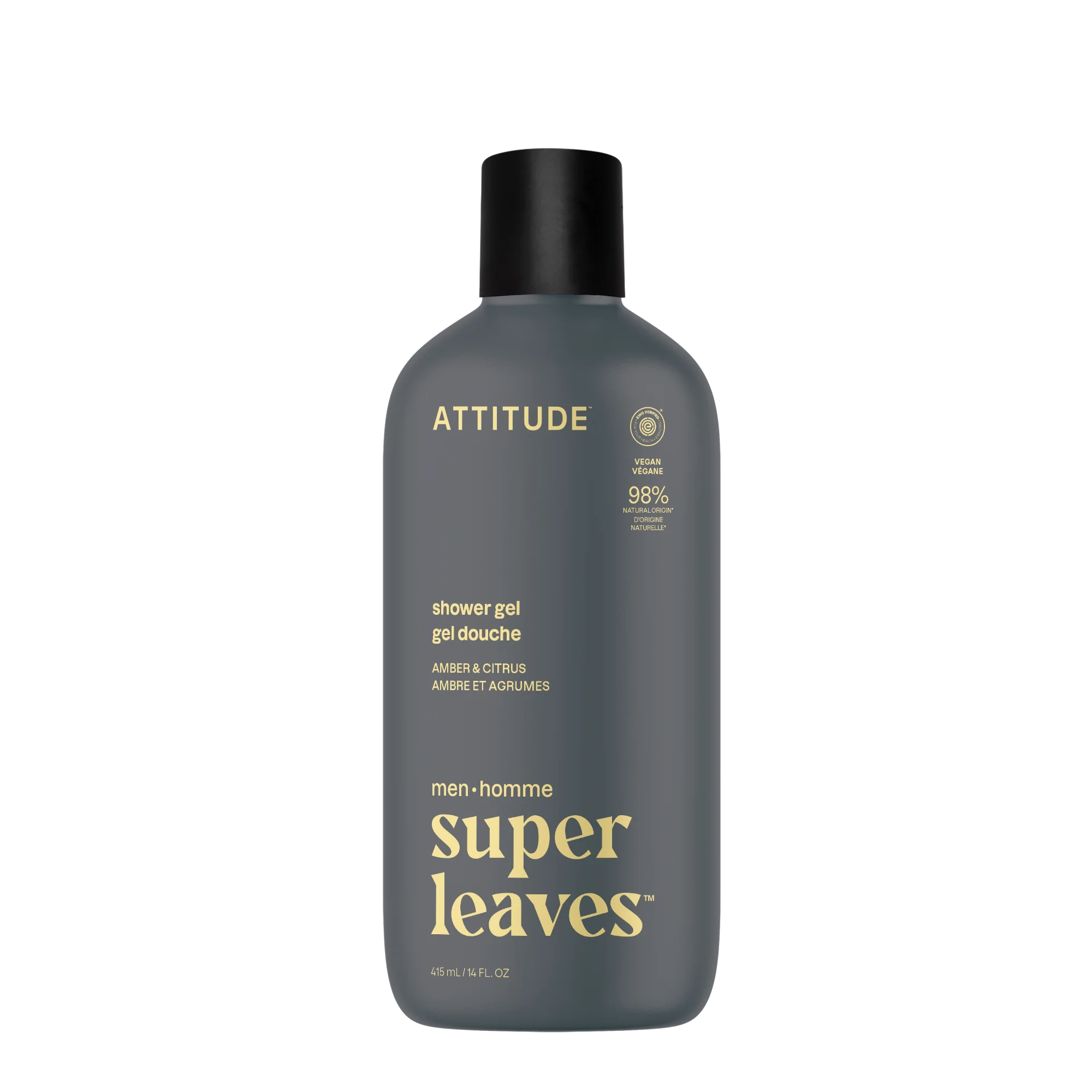 Attitude Pánský sprchový gel Super leaves - Amber & Citrus (415 ml)