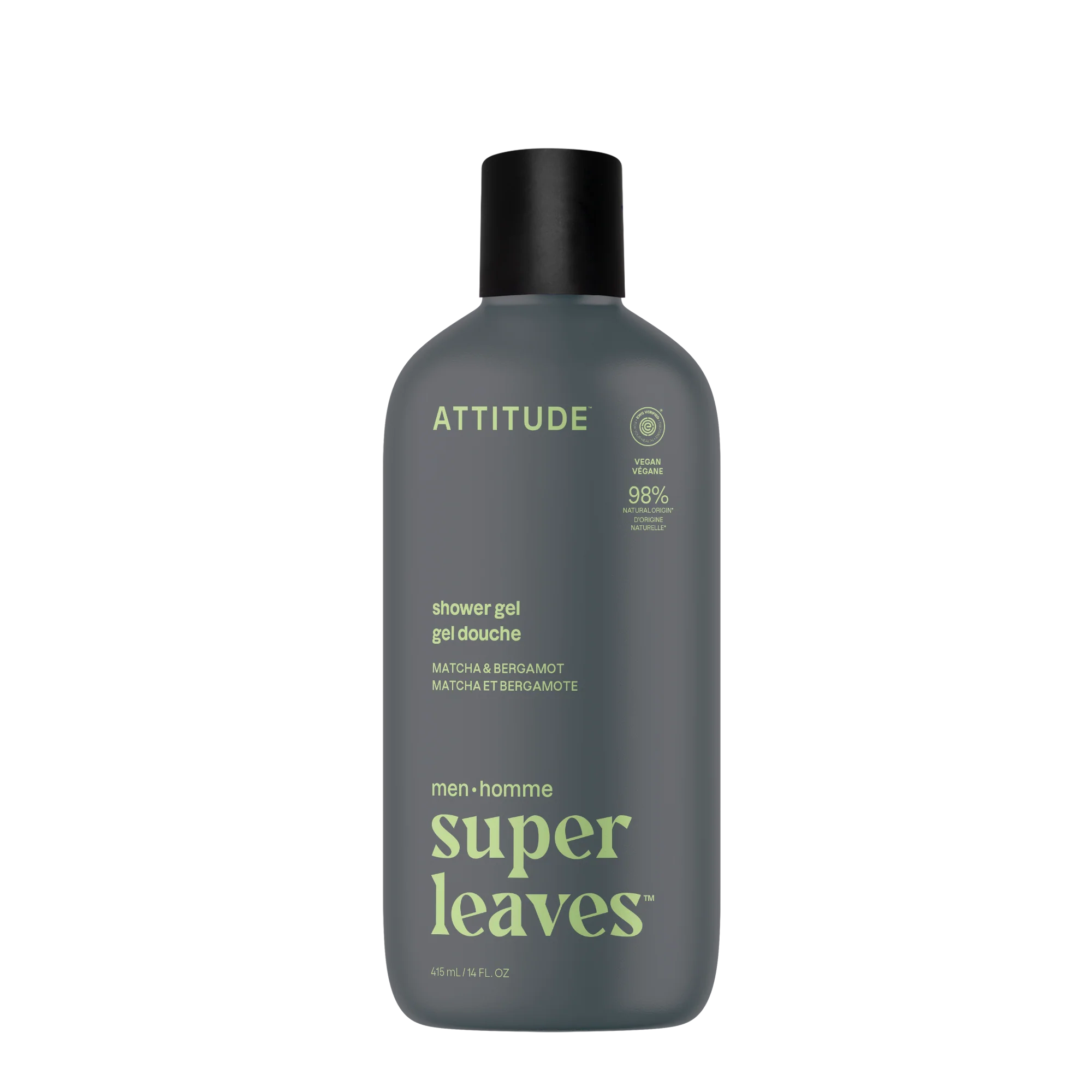 Attitude Pánský sprchový gel Super leaves - Matcha & Bergamot (415 ml)