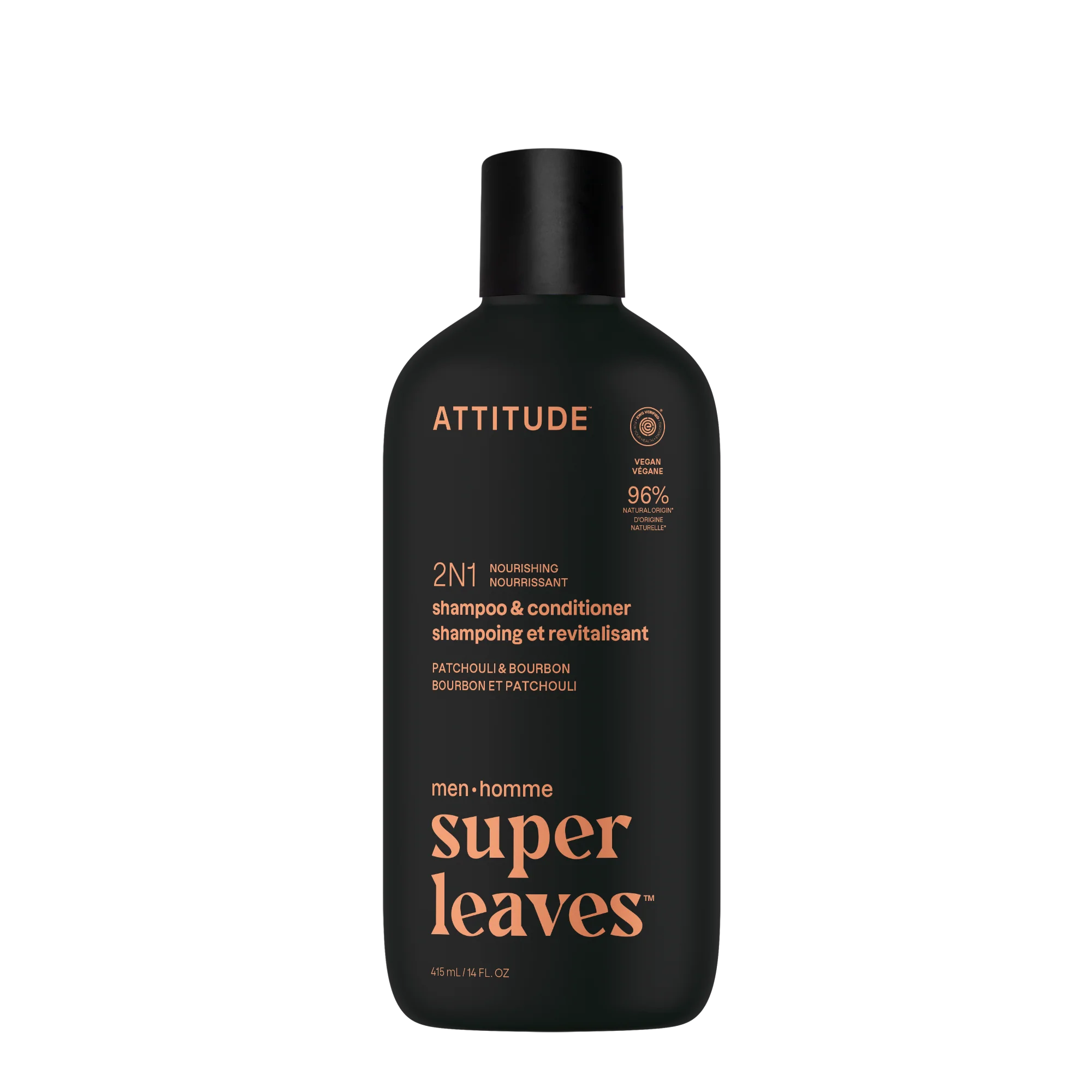 Attitude Pánský vyživující šampon a kondicionér 2v1 Super leaves - Pačuli & Bourbon (415 ml)