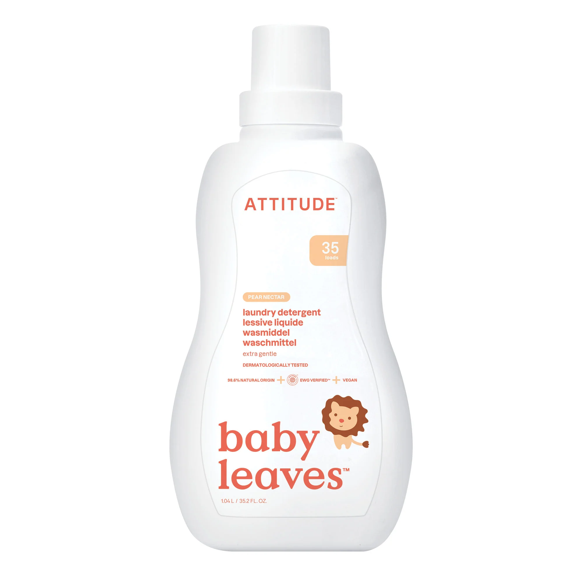 Attitude Prací gel pro děti s vůní hruškové šťávy (1040 ml)