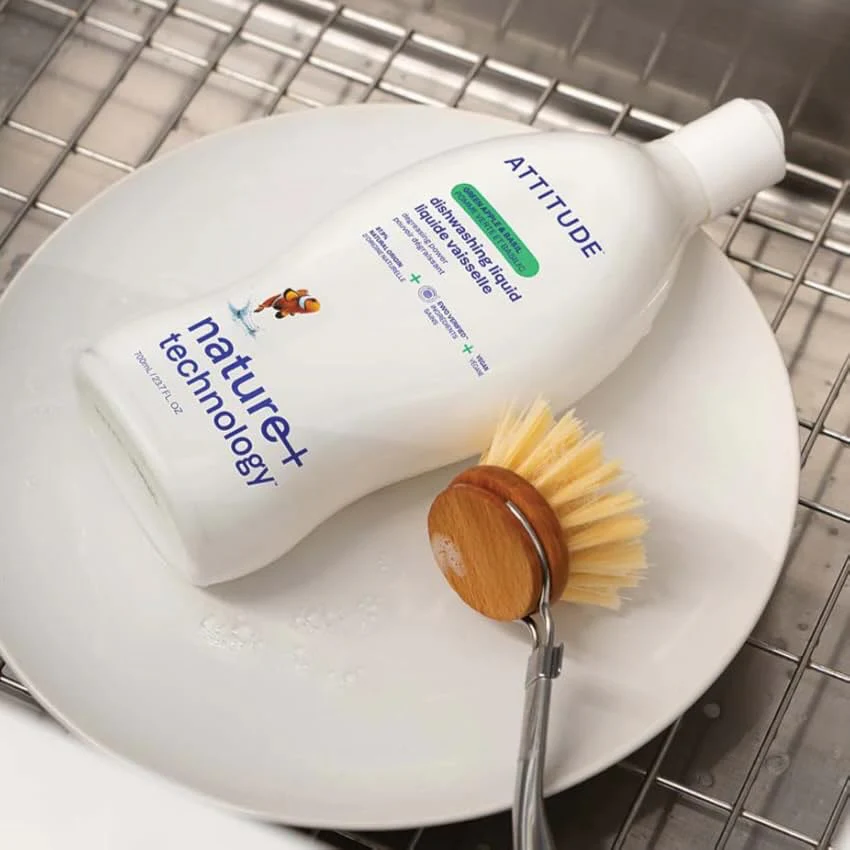 Attitude Prostředek na mytí nádobí s vůní zeleného jablka a bazalky (700 ml) - Image 4