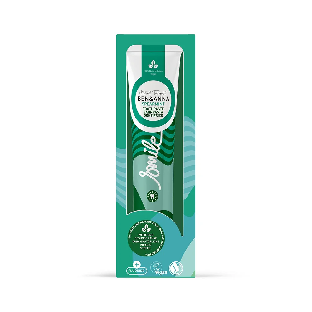Ben & Anna Zubní pasta s fluoridem (75 ml) - Spearmint - Image 2