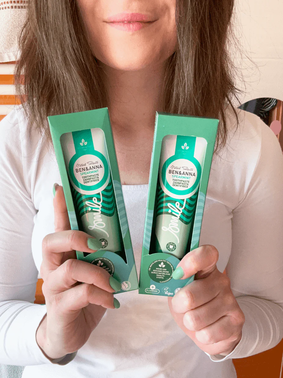 Ben & Anna Zubní pasta s fluoridem (75 ml) - Spearmint - Image 4