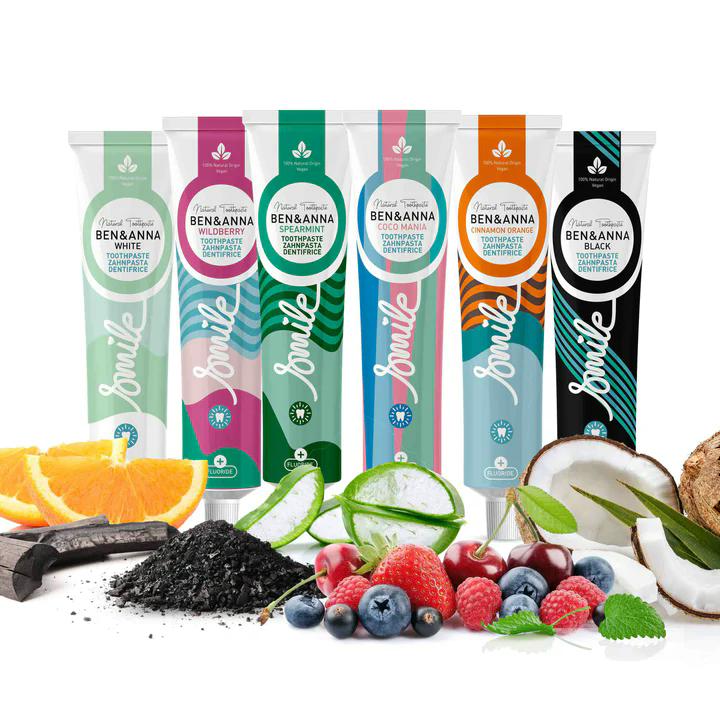 Ben & Anna Zubní pasta s fluoridem (75 ml) - Spearmint - Image 6