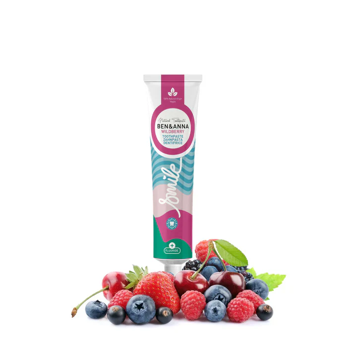 Ben & Anna Zubní pasta s fluoridem (75 ml) - Wild Berry - Image 3