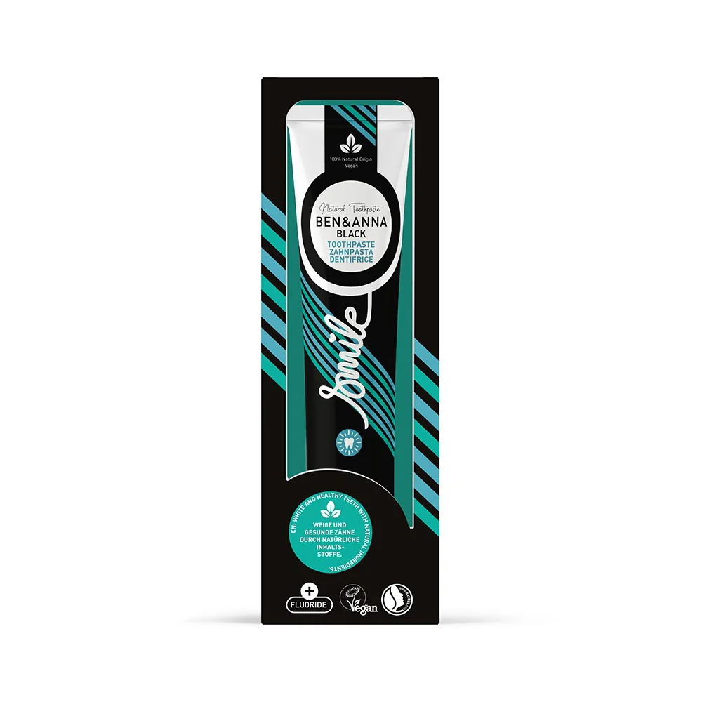 Ben & Anna Bělicí zubní pasta s fluoridem (75 ml) - Black - Image 2