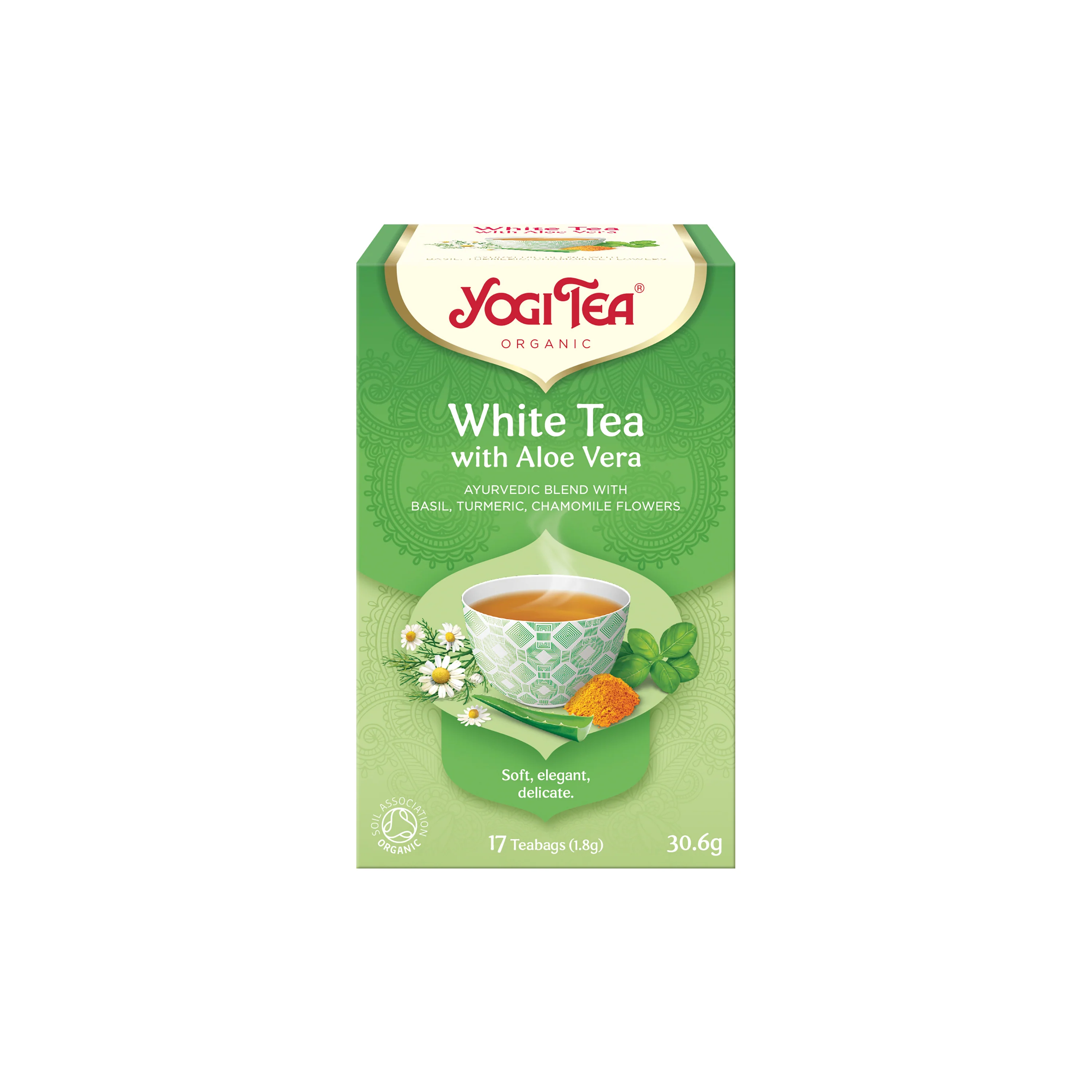 Yogi Tea Čaj bílý s Aloe vera BIO - nálev. sáčky (17 x 1,8 g)