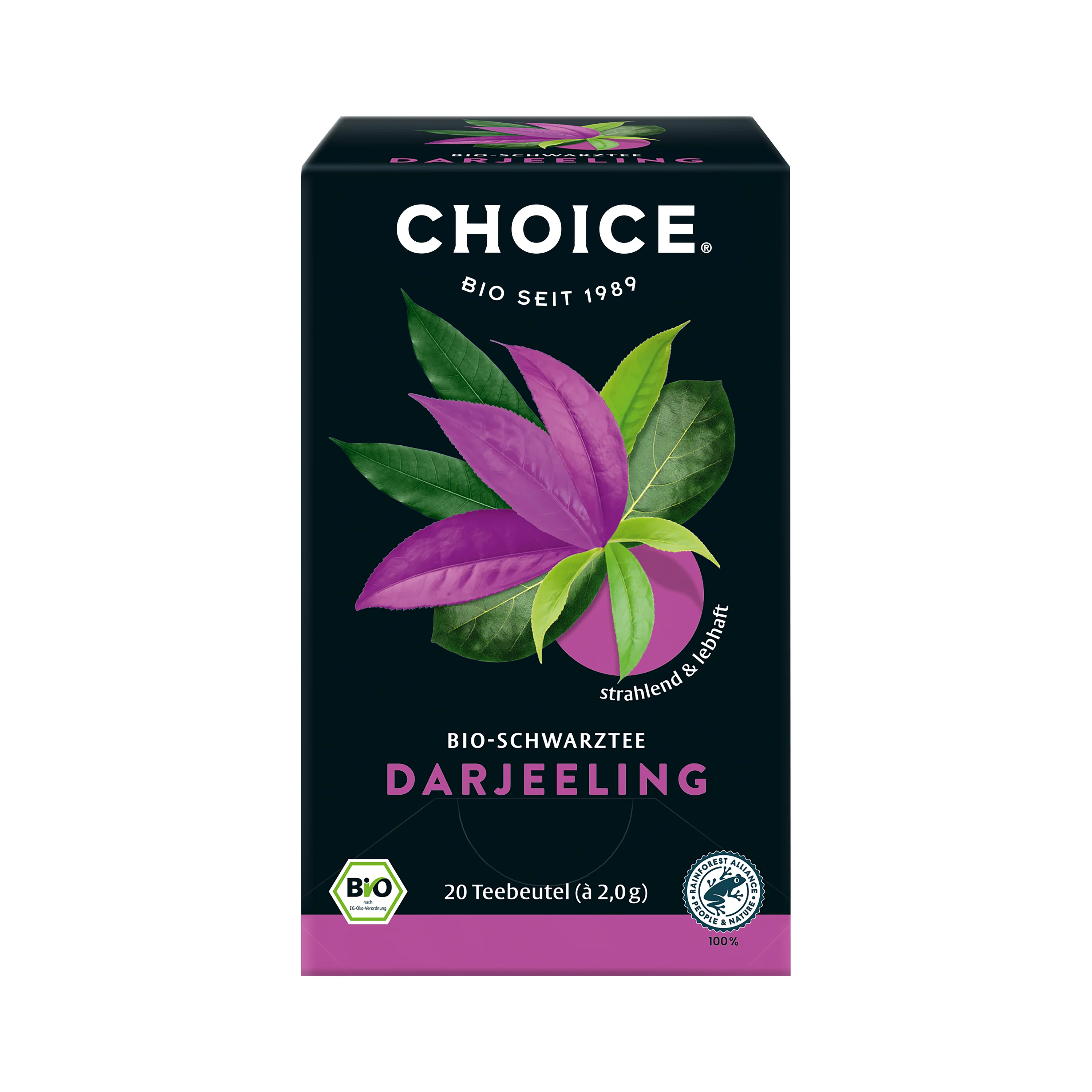 Choice Čaj černý Darjeeling BIO - nálev. sáčky (20 x 2 g)
