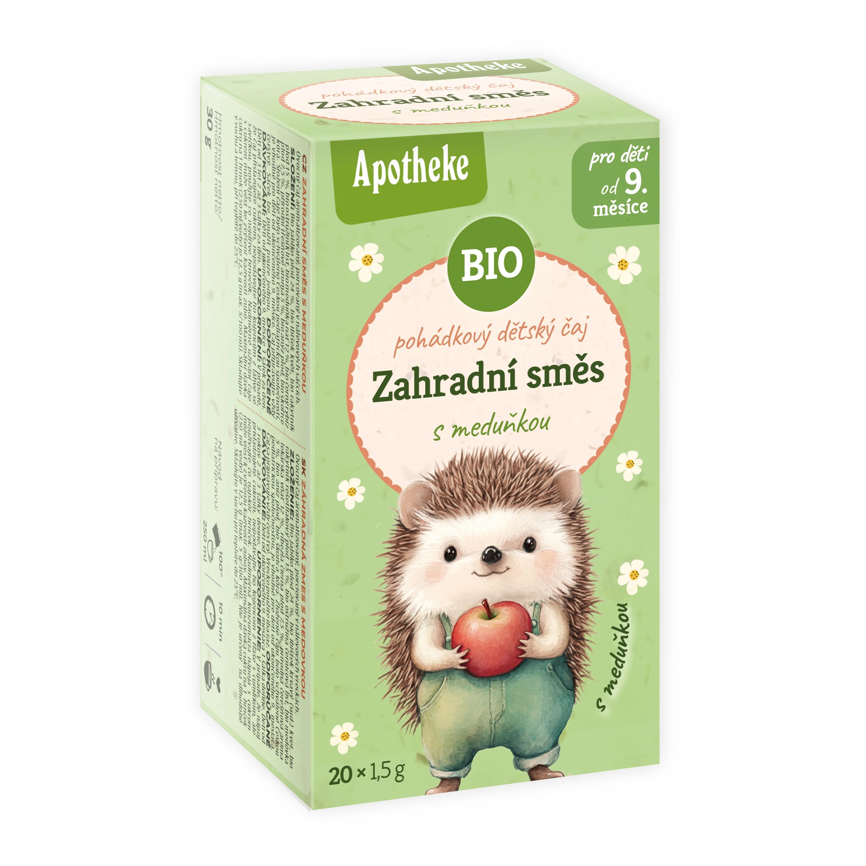 Apotheke Ovocný čaj dětský pohádkový Zahradní směs s meduňkou BIO - nálev. sáčky (20 x 1,5 g)