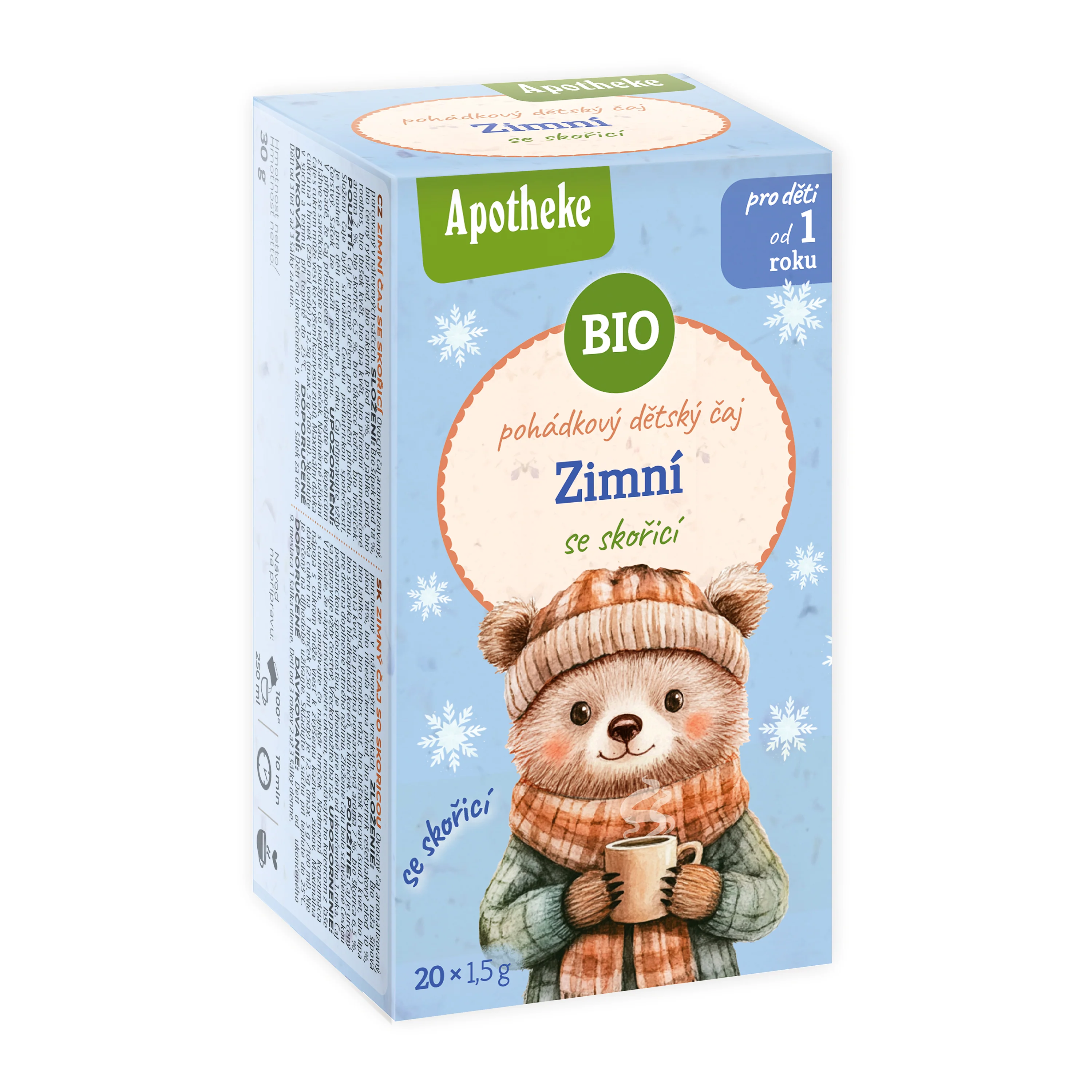 Apotheke Čaj dětský Zimní se skořicí BIO - nálev. sáčky (20 x 1,5 g)