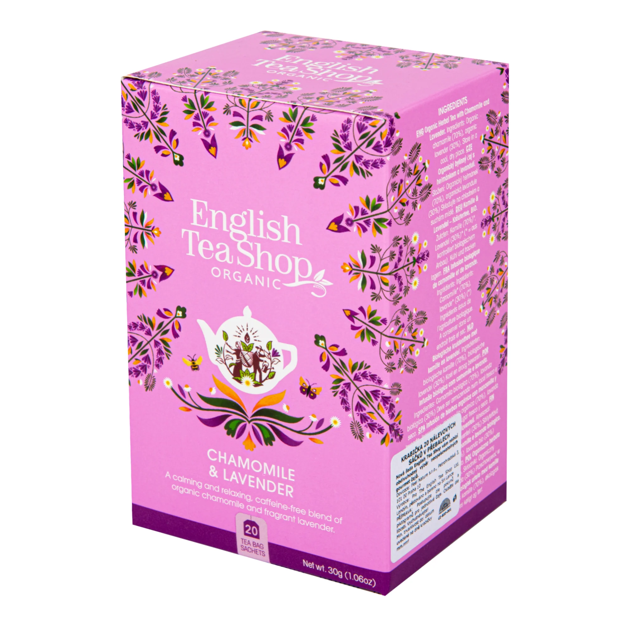 English Tea Shop Čaj Heřmánek a levandule BIO - nálev. sáčky (20 x 1,5 g) - Image 2