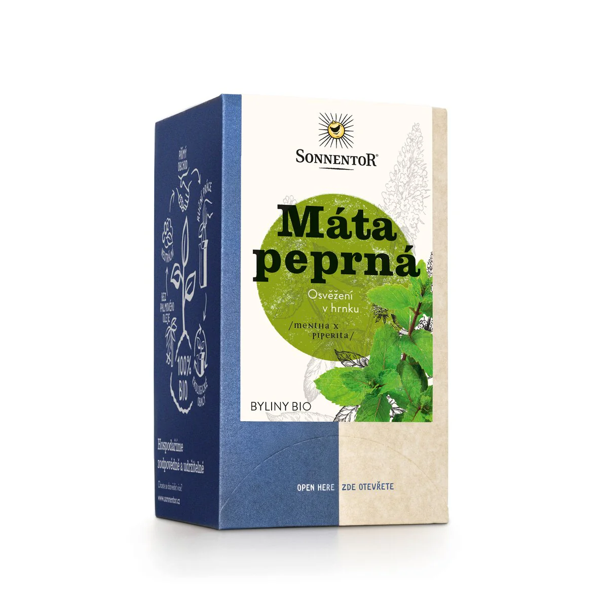 Sonnentor Bylinný čaj Máta peprná BIO - nálev. sáčky (18 x 1 g)