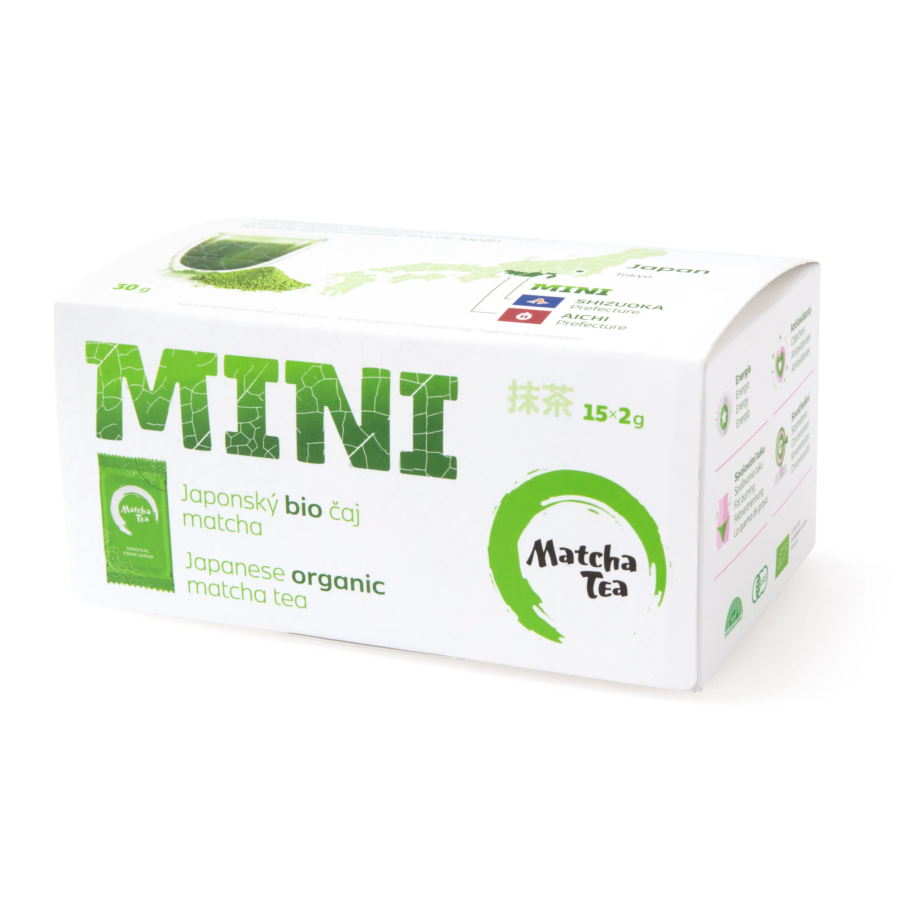 Matcha Tea Čaj Matcha mini BIO (15 x 2 g) - Image 3