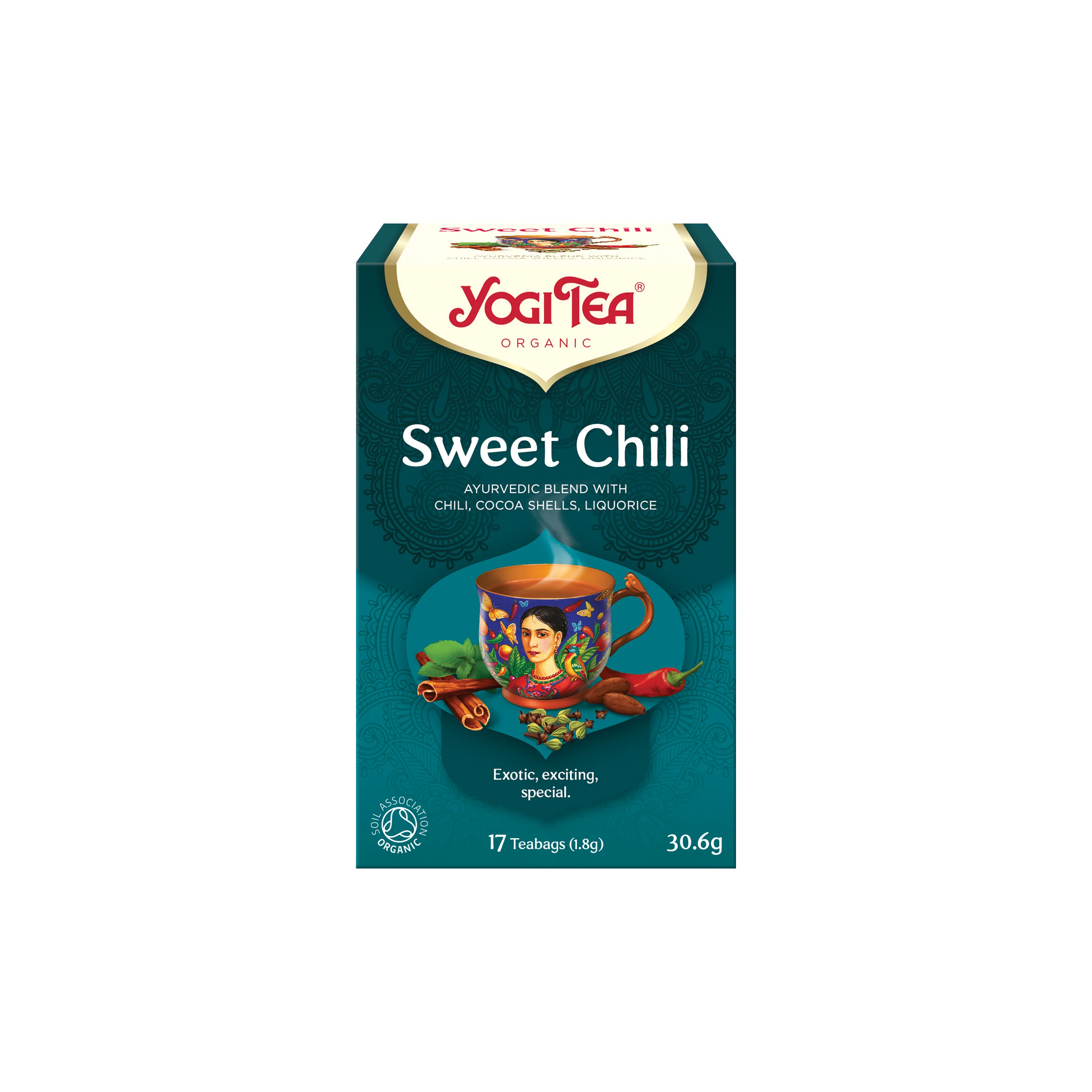 Yogi Tea Čaj Sladké chilli BIO - nálev. sáčky (17 x 1,8 g)