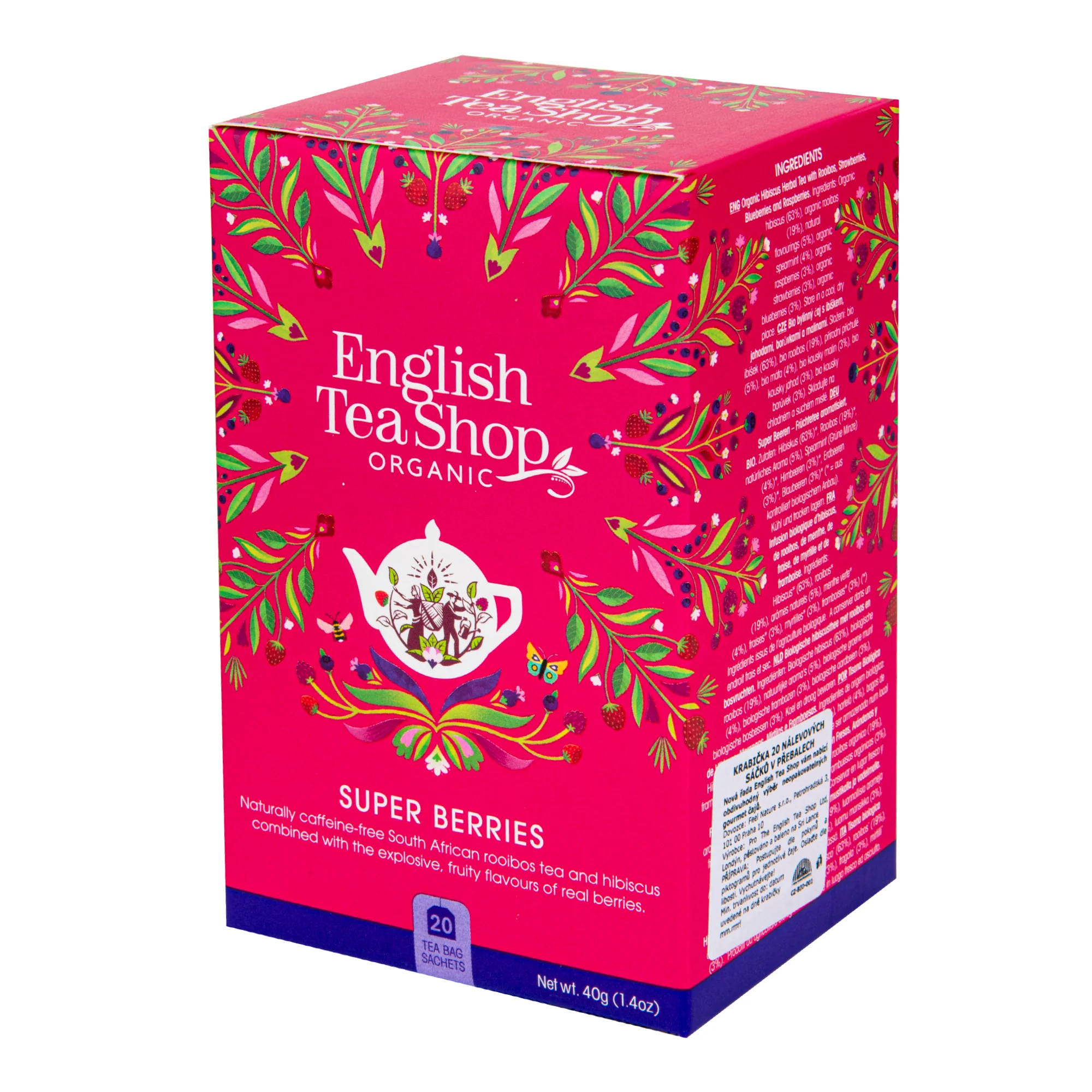 English Tea Shop Čaj Super ovocný BIO - nálev. sáčky (20 x 2 g) - Image 2