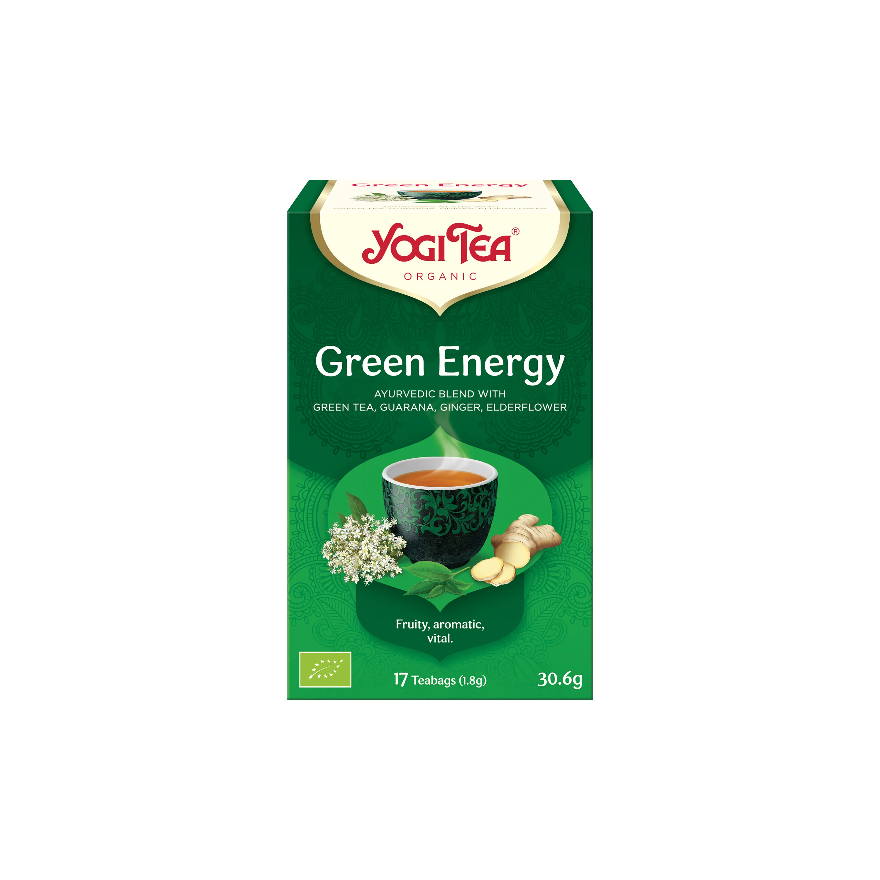 Yogi Tea Čaj Zelená energie BIO - nálev. sáčky (17 x 1,8 g)