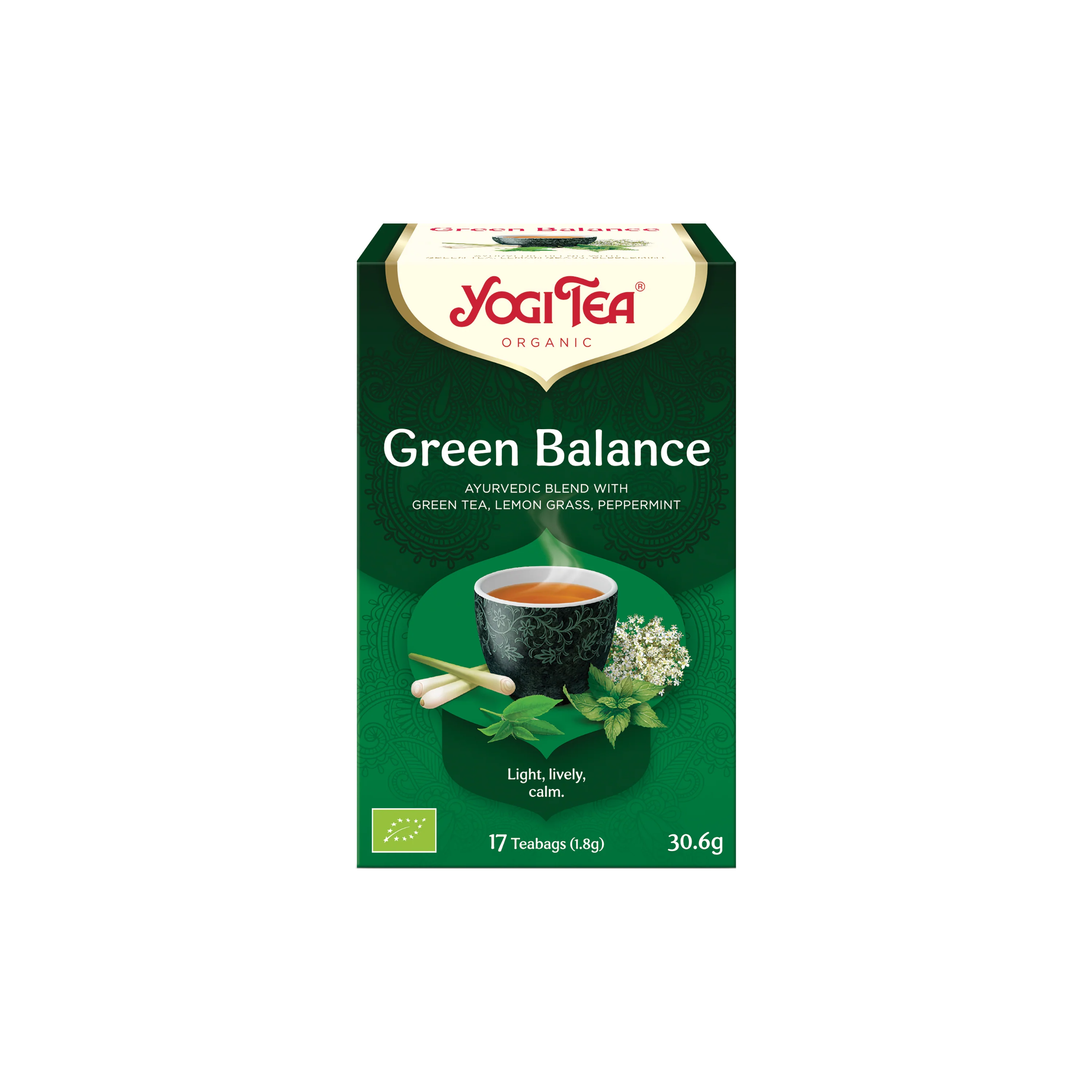 Yogi Tea Čaj Zelená rovnováha BIO - nálev. sáčky (17 x 1,8 g)