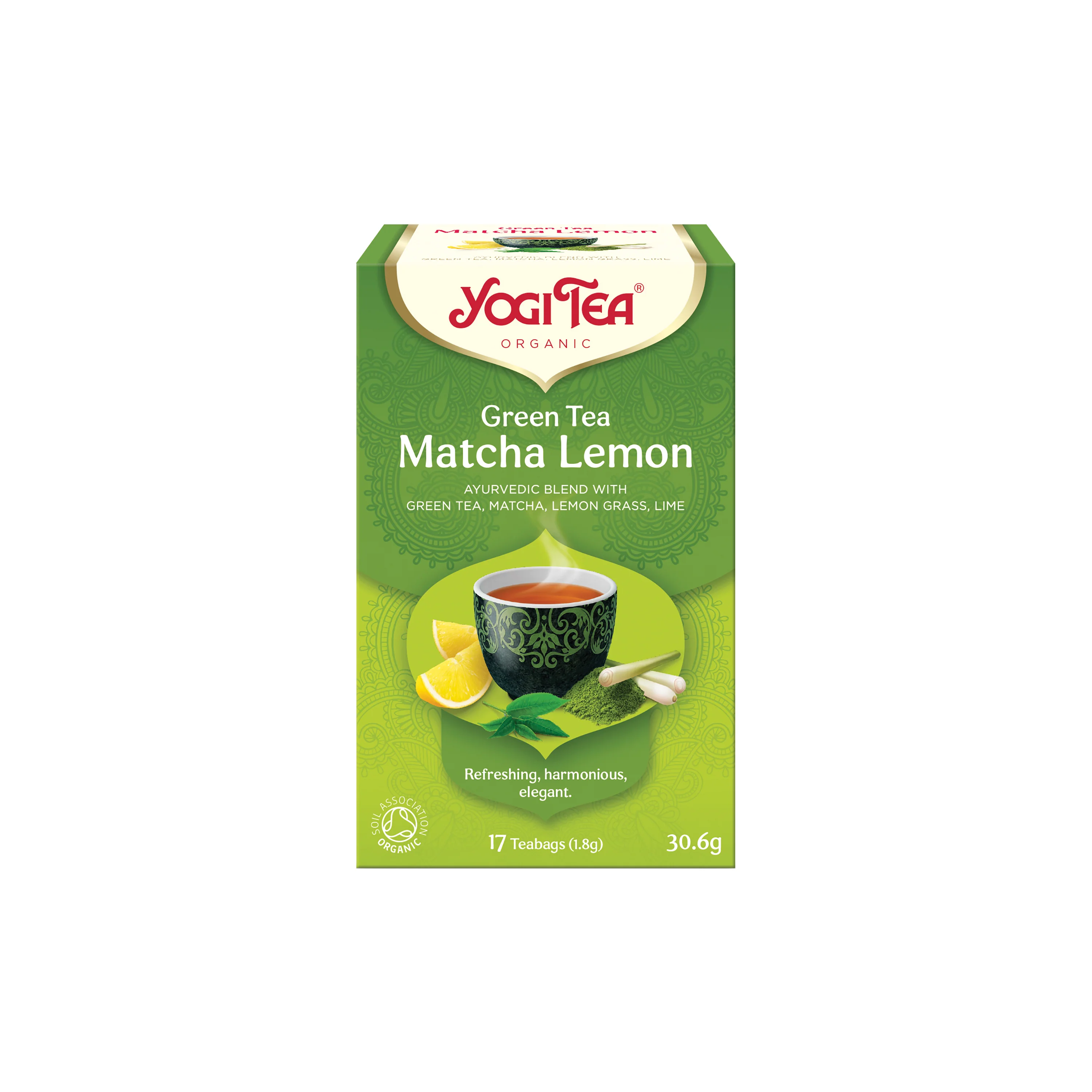 Yogi Tea Čaj Zelený čaj Matcha citrón BIO - nálev. sáčky (17 x 1,8 g)