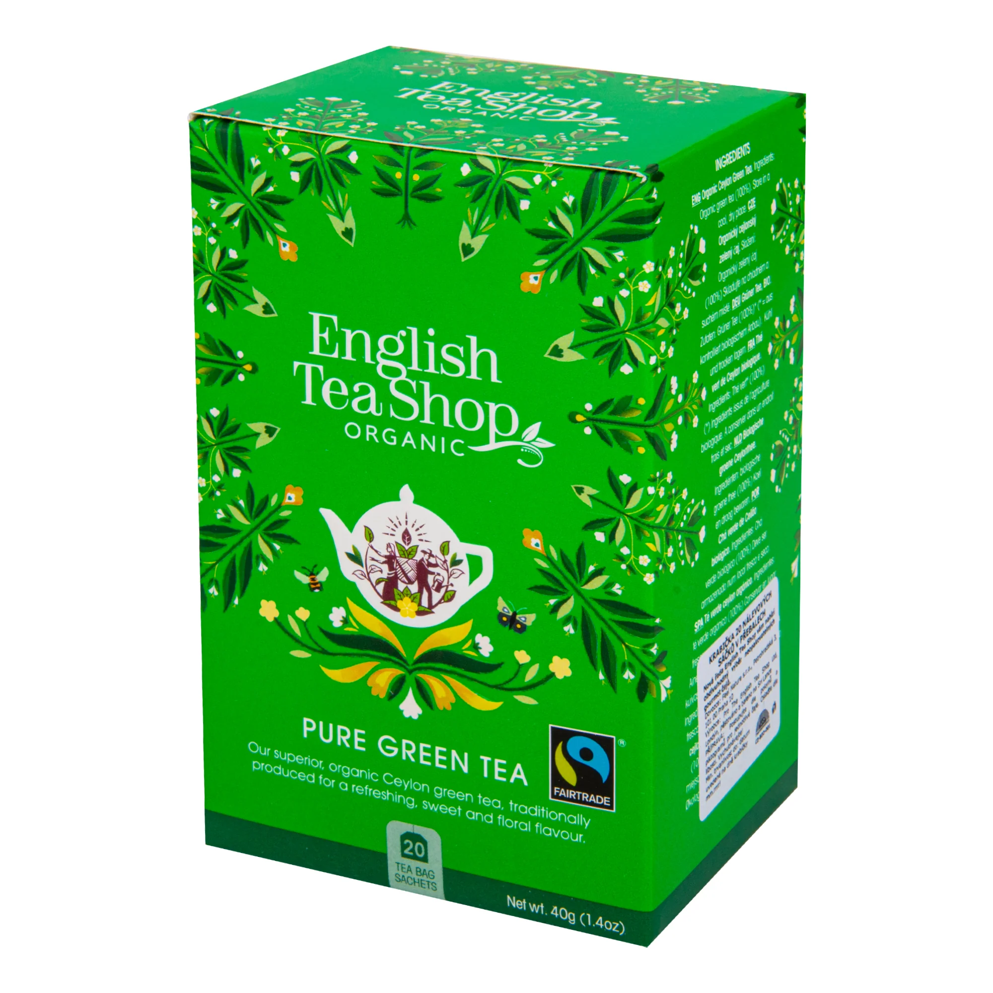 English Tea Shop Čaj Zelený Fair Trade BIO - nálev. sáčky (20 x 2 g) - Image 2