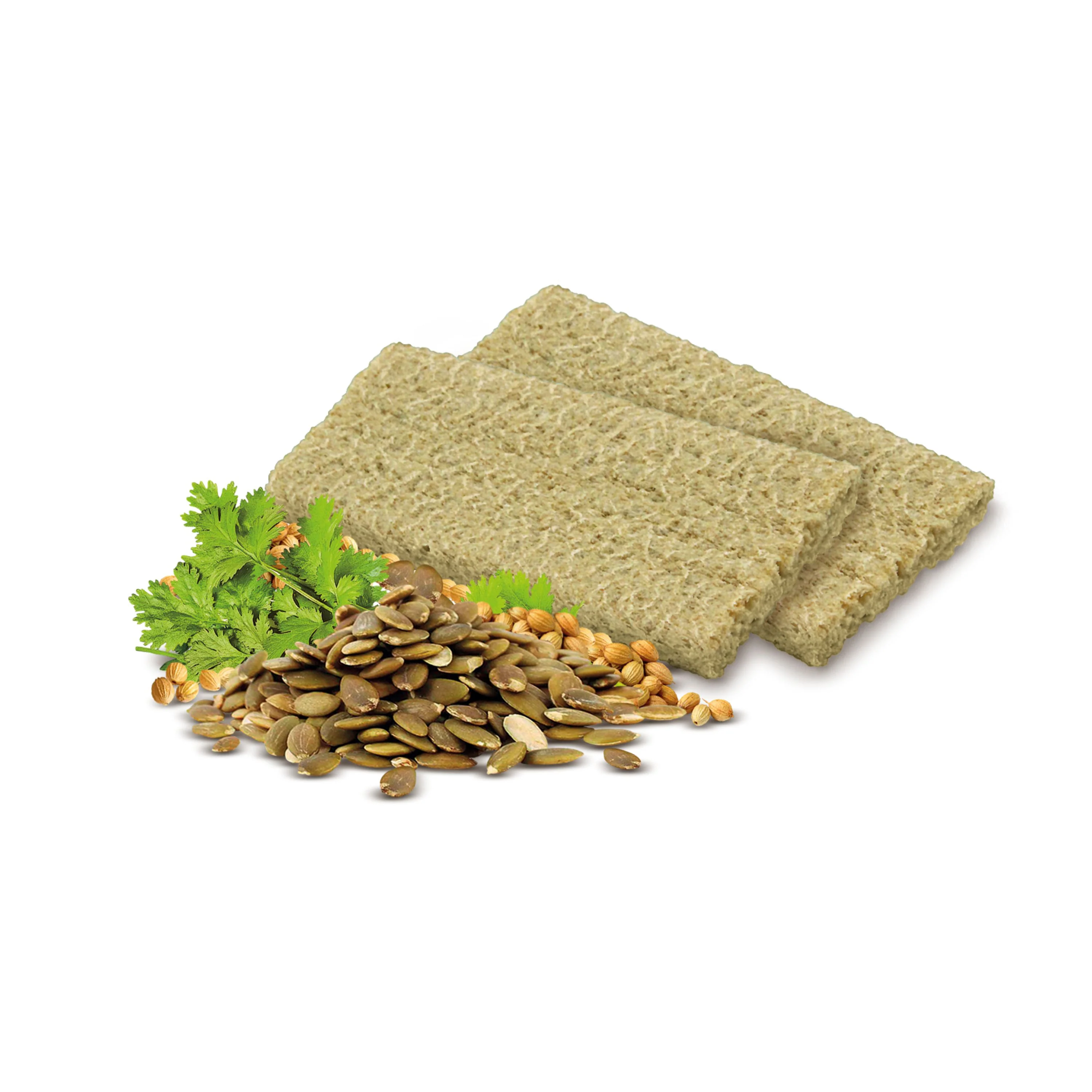Chlebíček dýňový s koriandrem Crispins bezlepkový 100 g BIO   EXTRUDO - Image 3