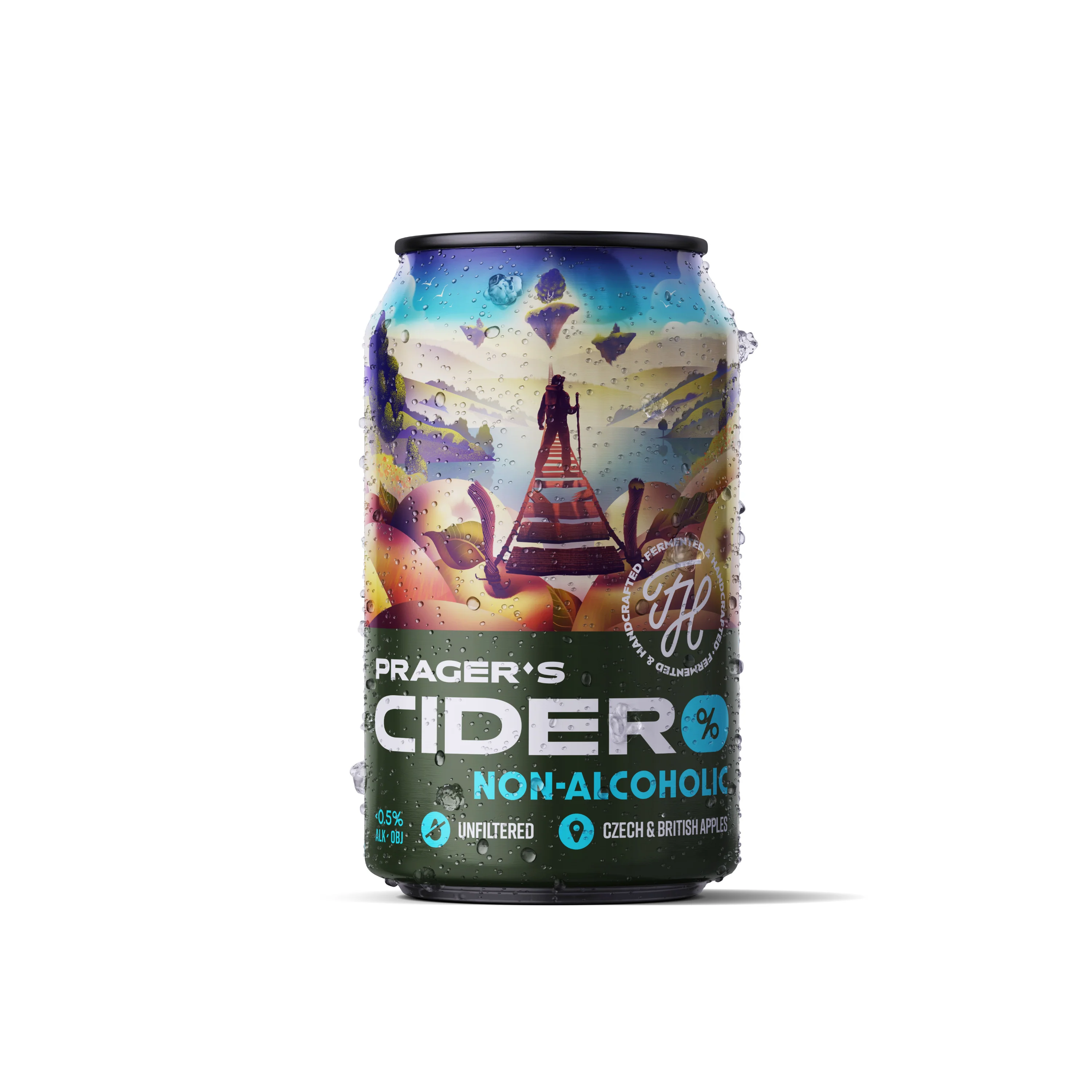 PRAGER'S Cider nealkoholický plech (330 ml)