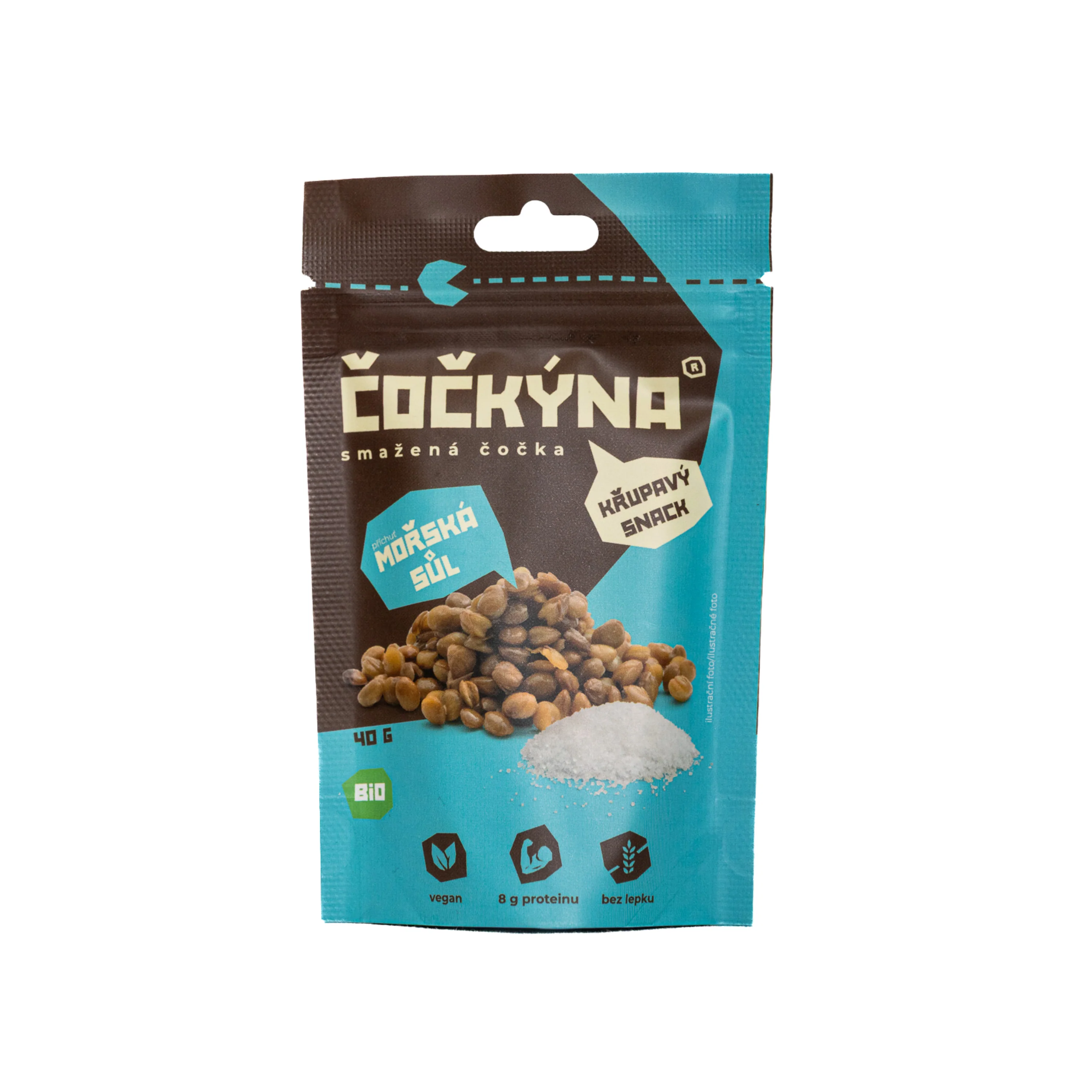 Čočkýna Čočka smažená - mořská sůl BIO (40 g)