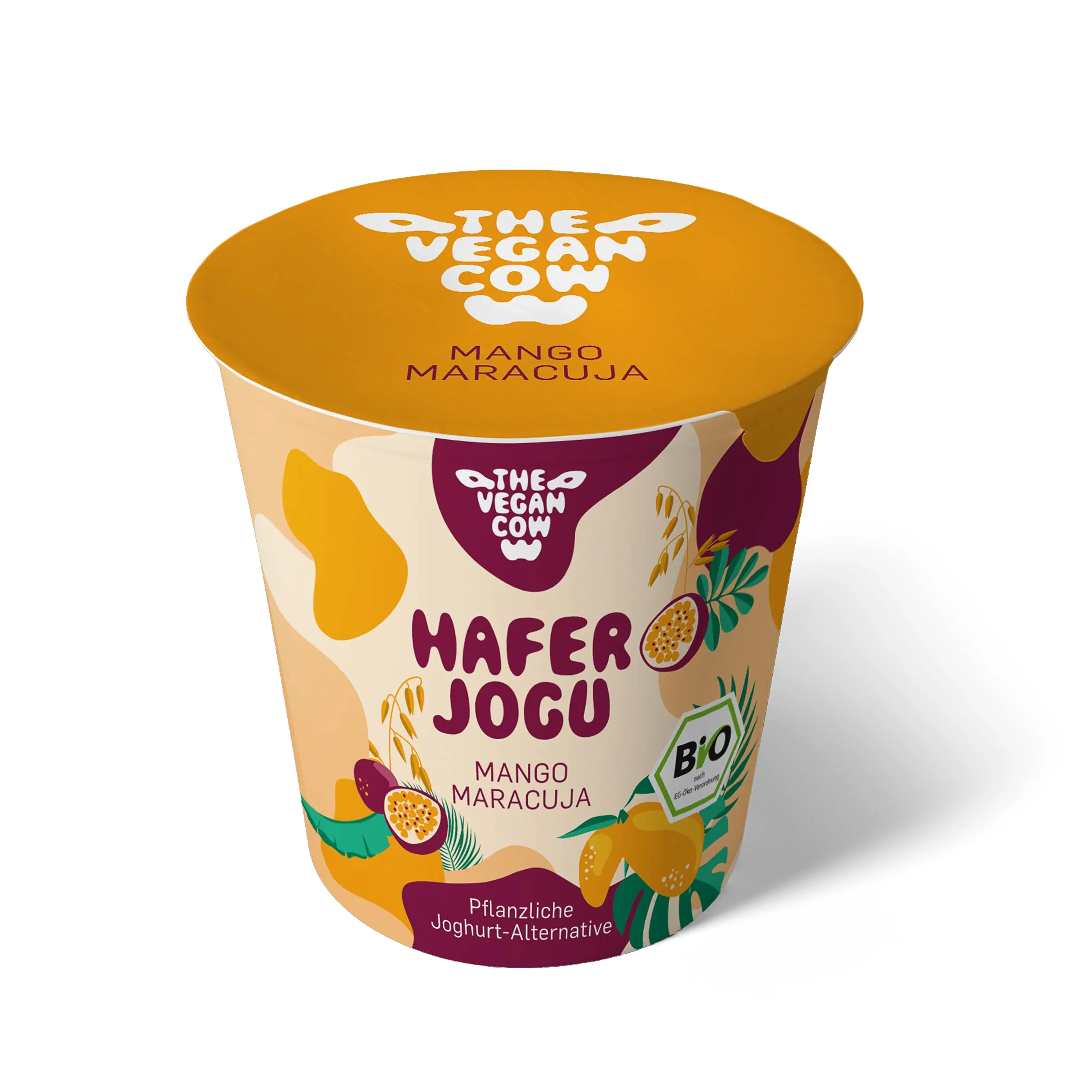 Dezert ovesný fermentovaný s mangem a marakujou 150 g BIO THE VEGAN COW