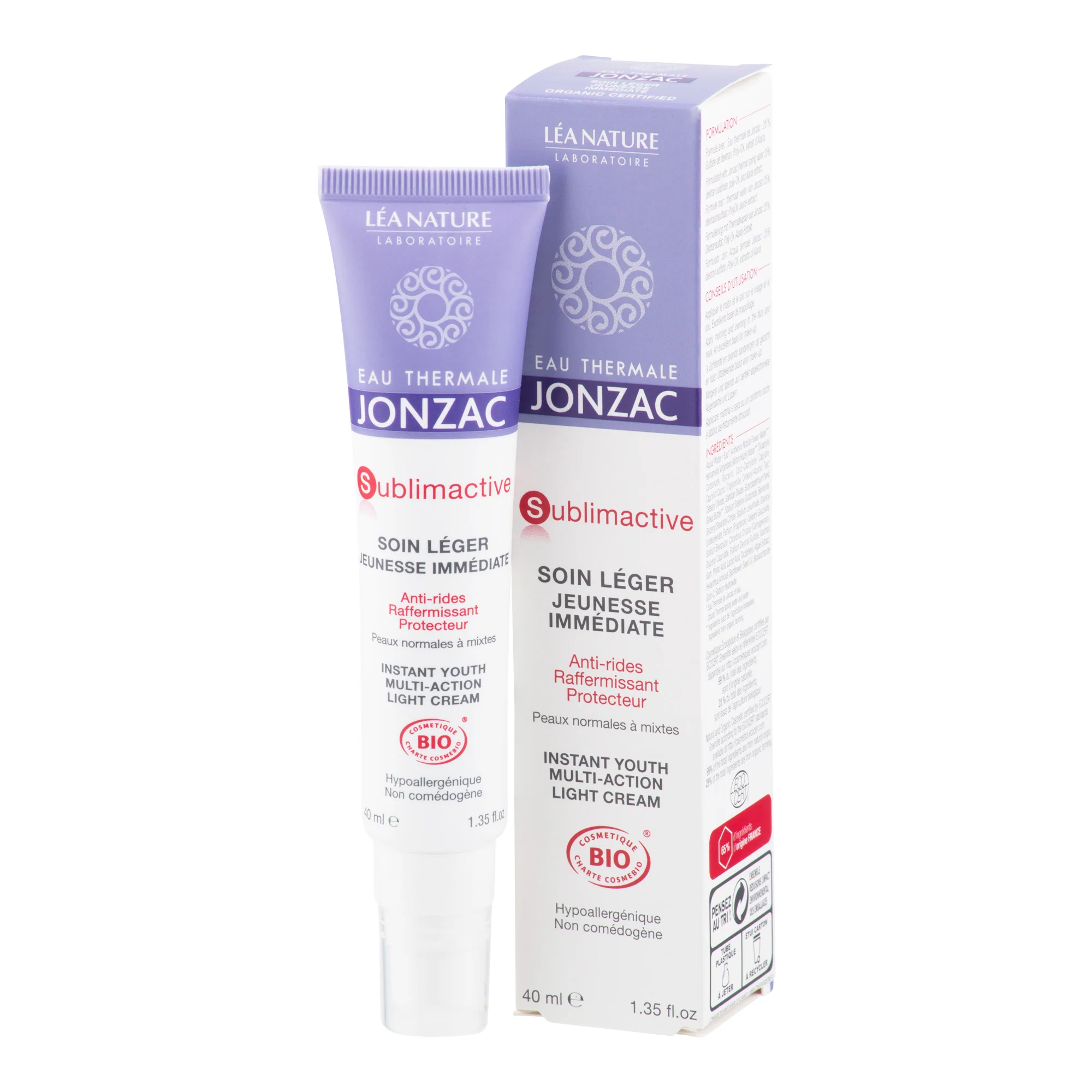 Emulze pleťová lehká SUBLIMACTIVE 40 ml BIO JONZAC - Image 3