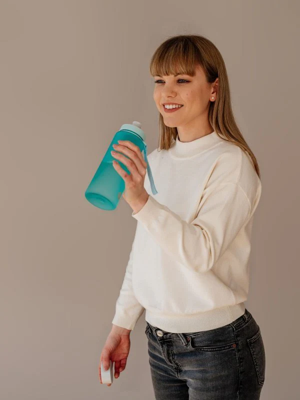 Equa Plastová lahev (0,6 l) - Plain Ocean - Image 6