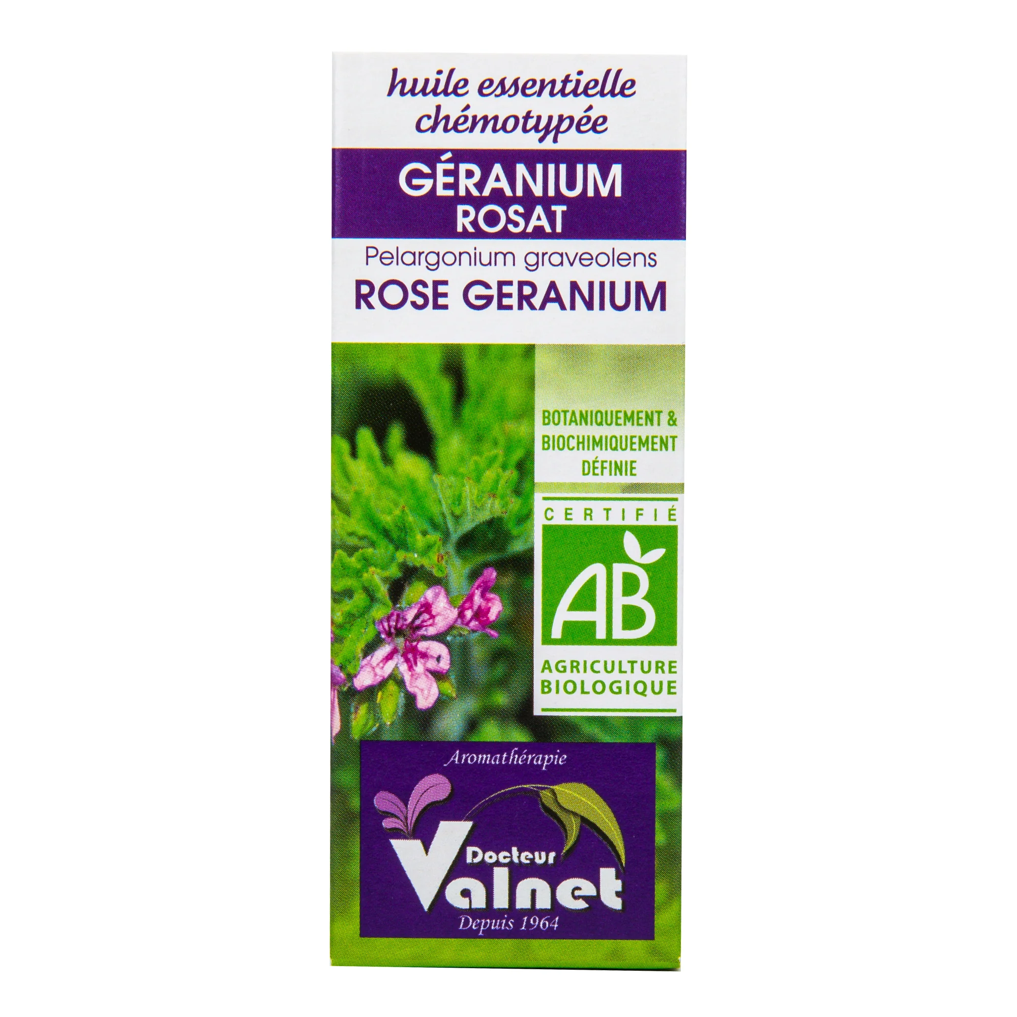 Éterický olej geranium růžové (muškát vonný) 10 ml BIO   DOCTEUR VALNET - Image 2