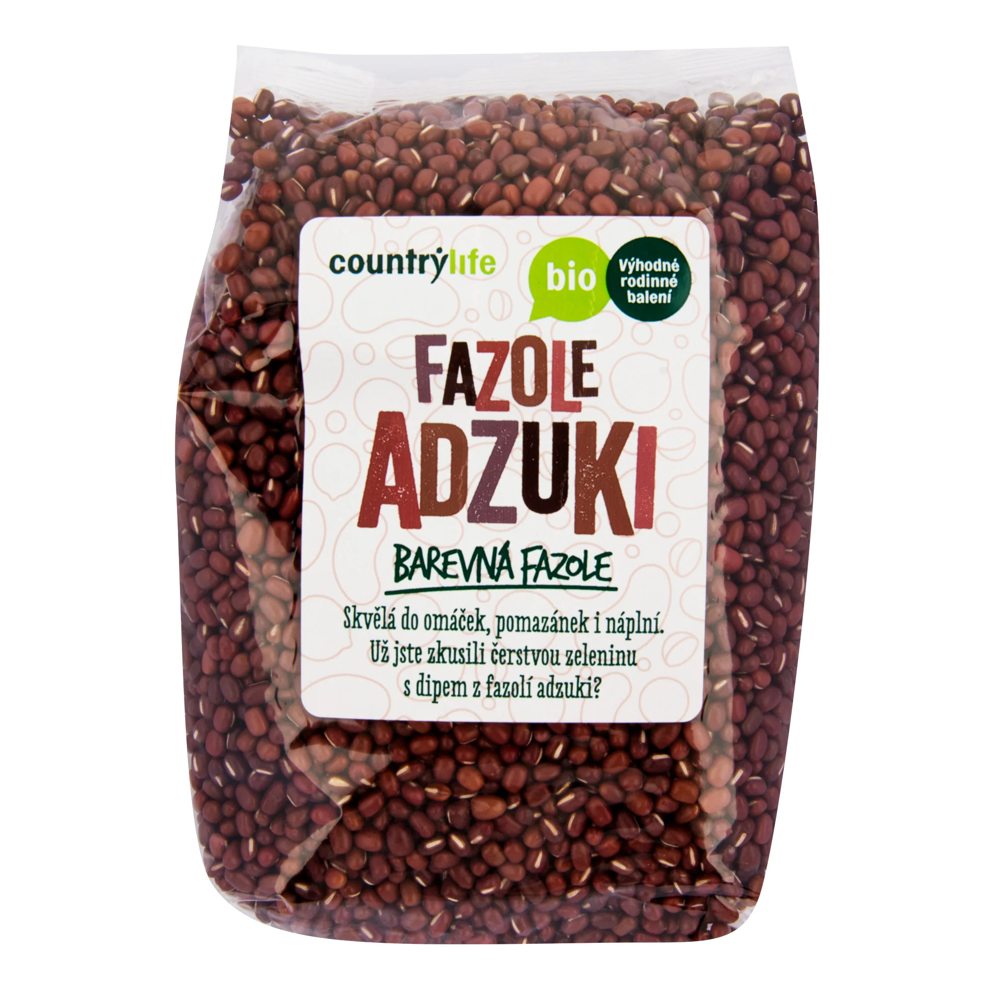 Fazole adzuki 1 kg BIO   COUNTRY LIFE