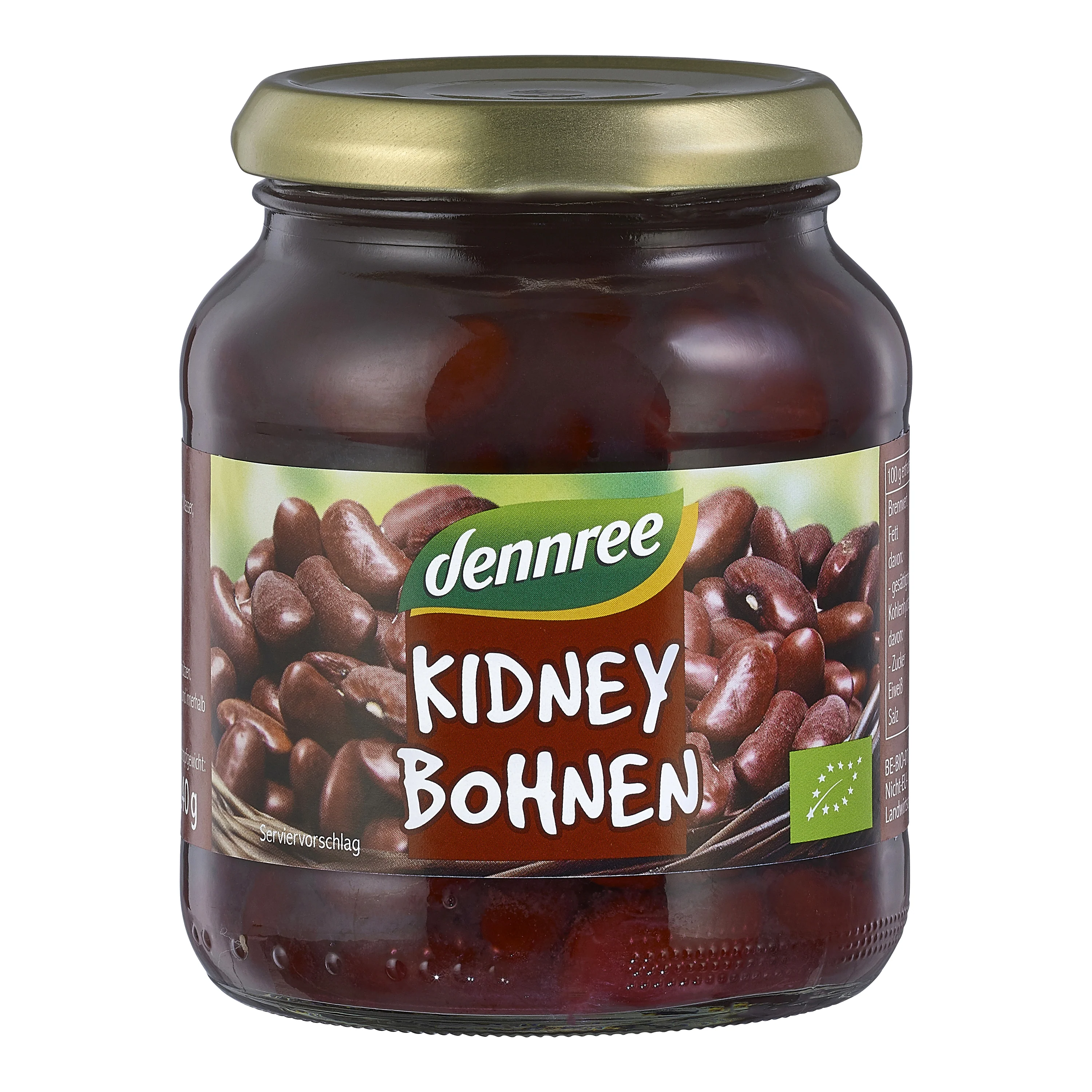 Dennree Fazole červená ledvina ve slaném nálevu BIO (360 g)