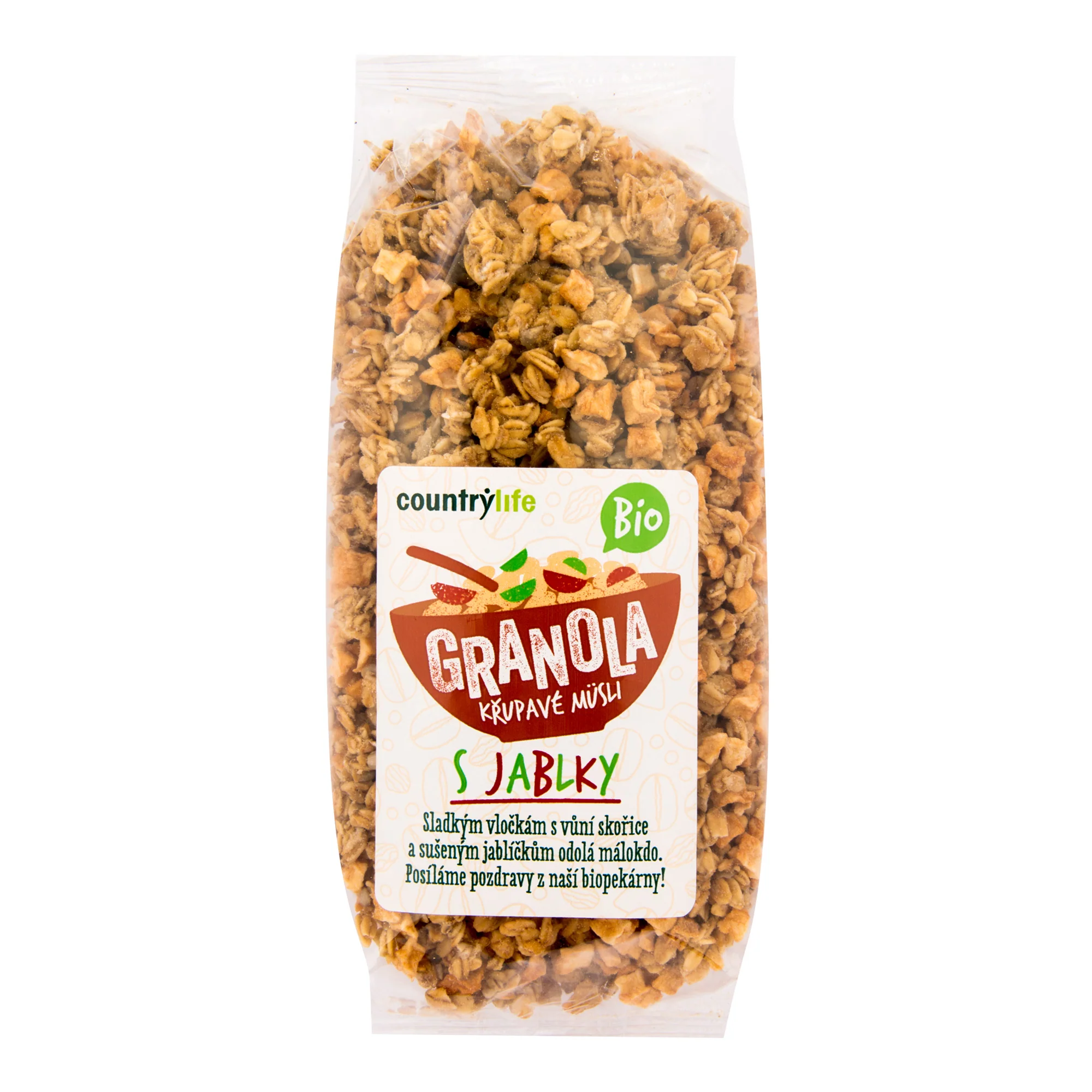 Country Life Granola - Křupavé müsli s jablky BIO (350 g)