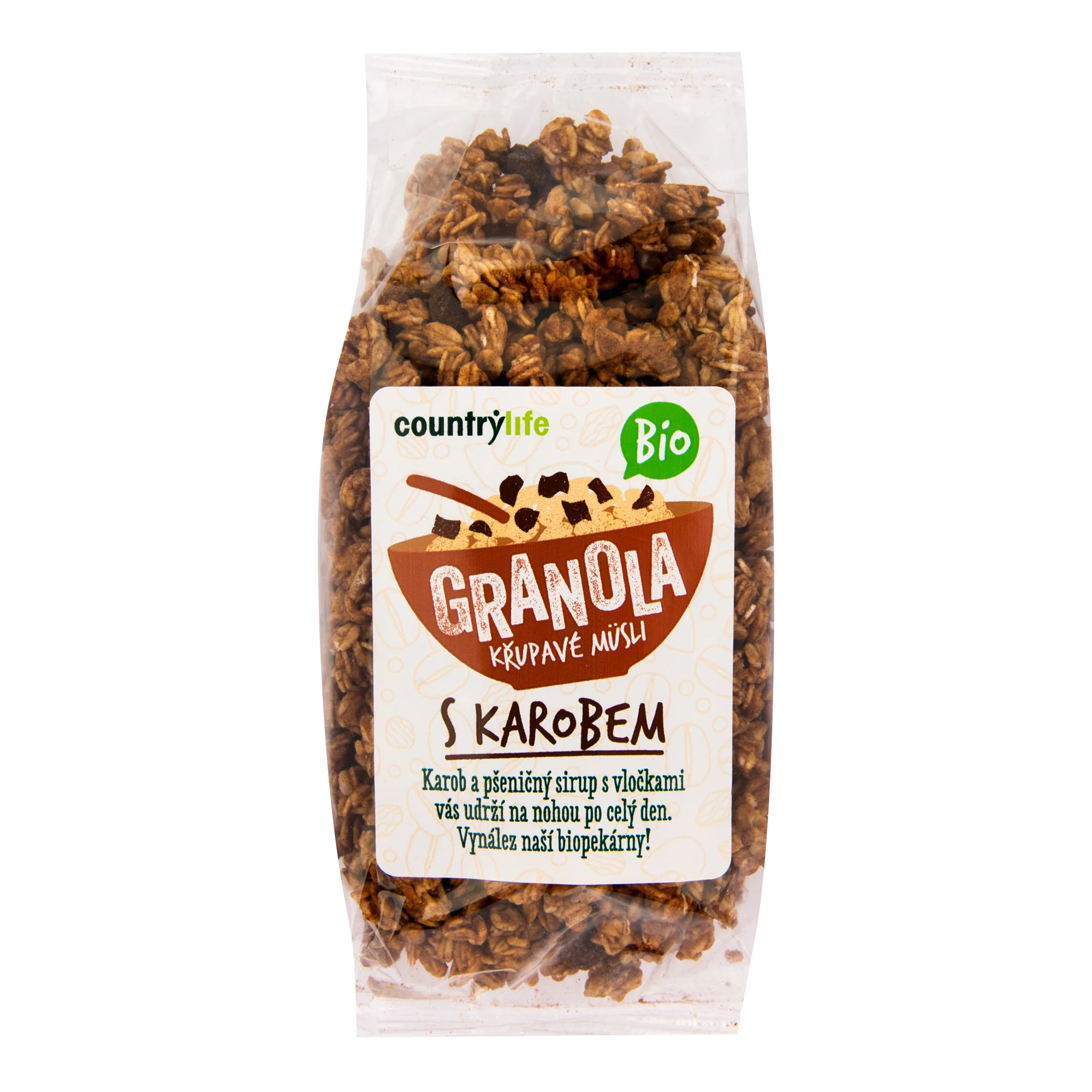 Country Life Granola - Křupavé müsli s karobem BIO (350 g)