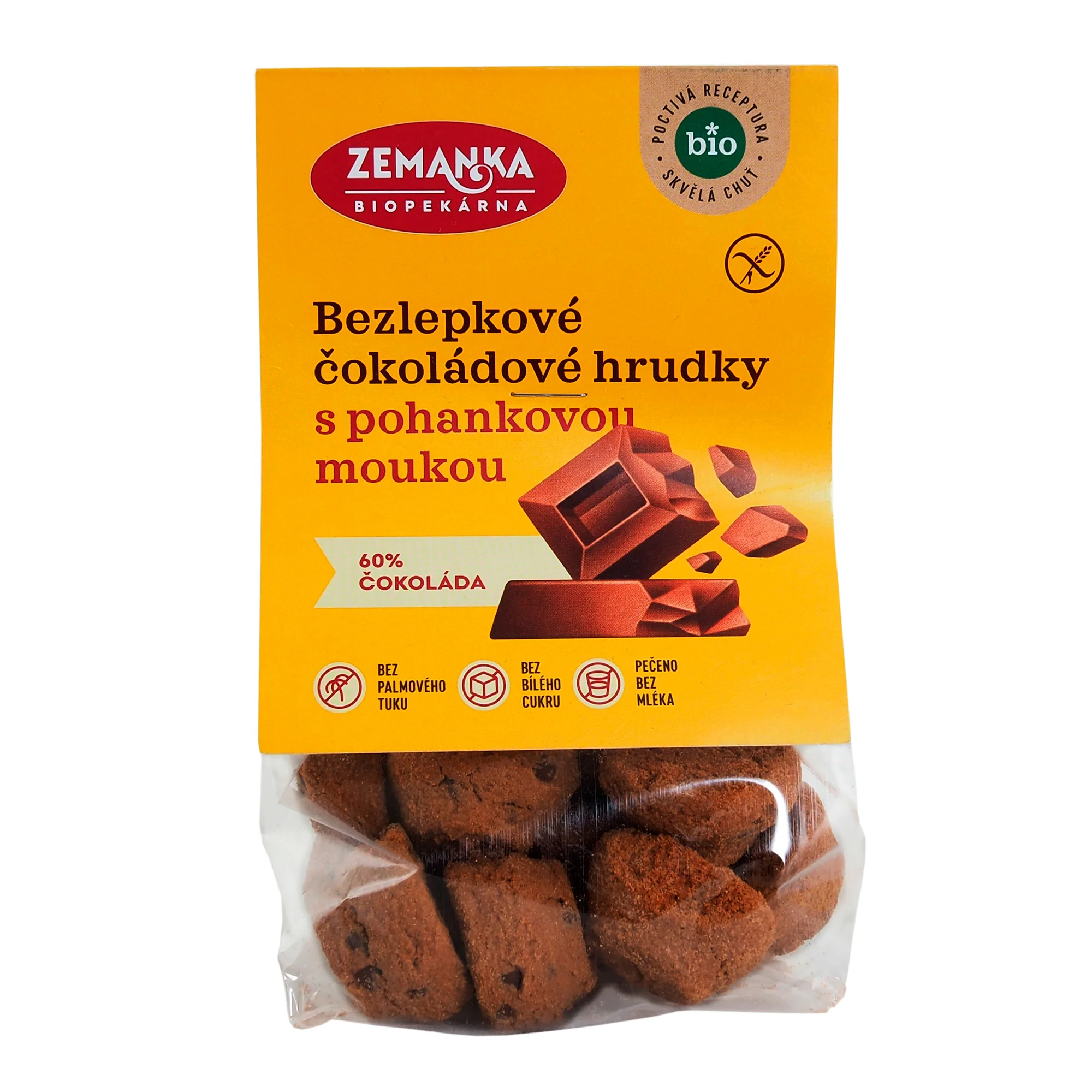 Zemanka Pohankové hrudky s čokoládou BIO - bezlepkové (100 g)