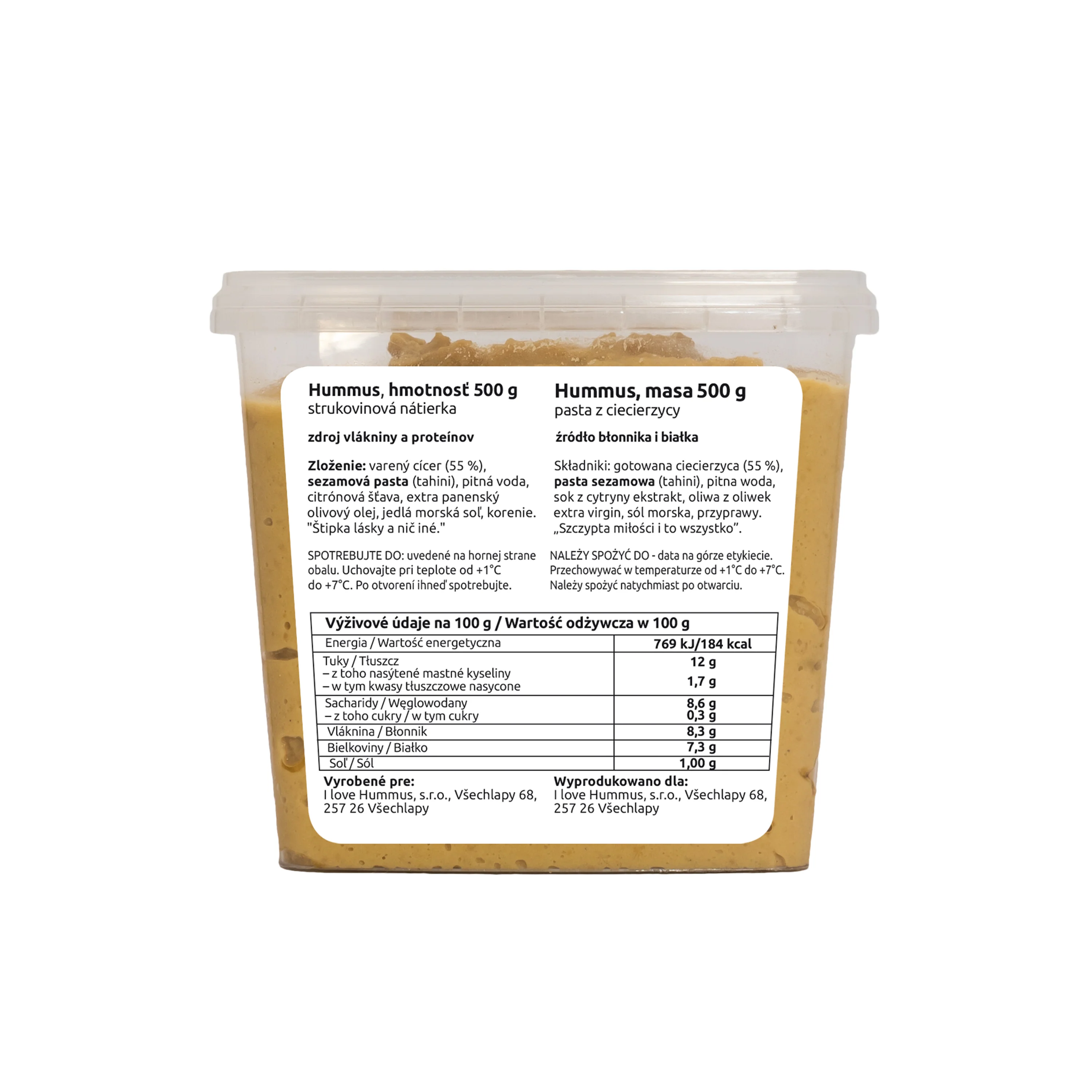 I Love Hummus Hummus original (500 g) - Image 2