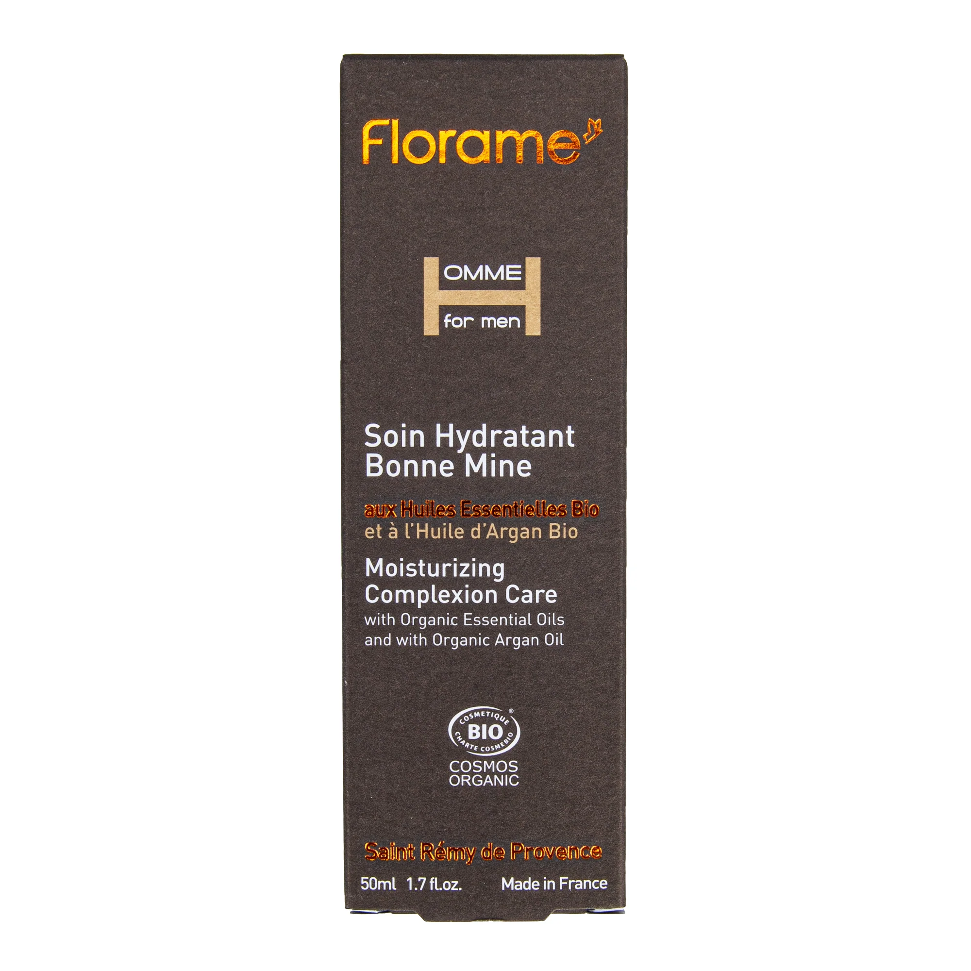 Hydratační péče o pleť HOMME s arganovým olejem 50 ml BIO FLORAME