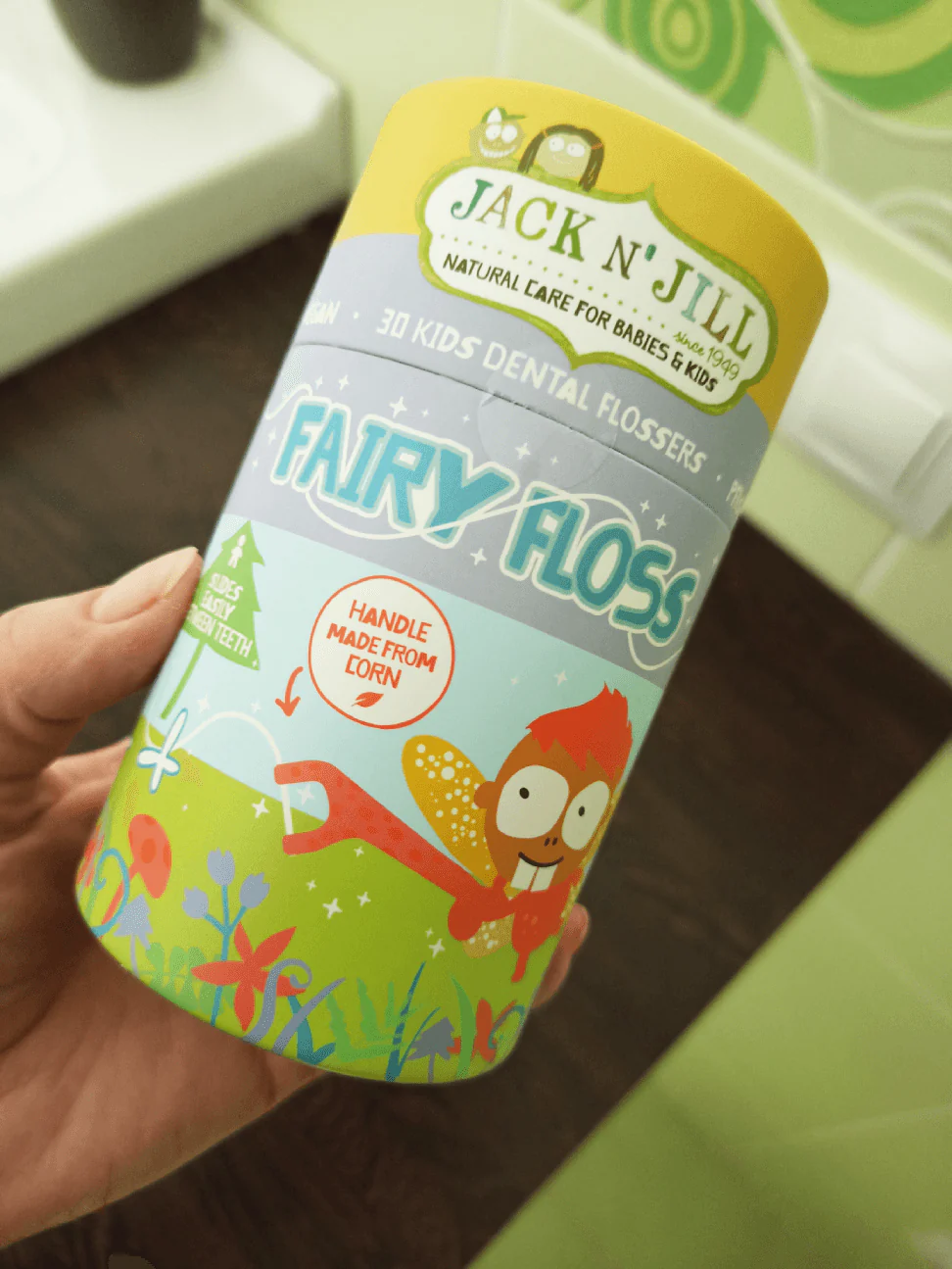 Jack n' Jill Zubní nit pro děti Fairy Floss (30 ks) - Image 3