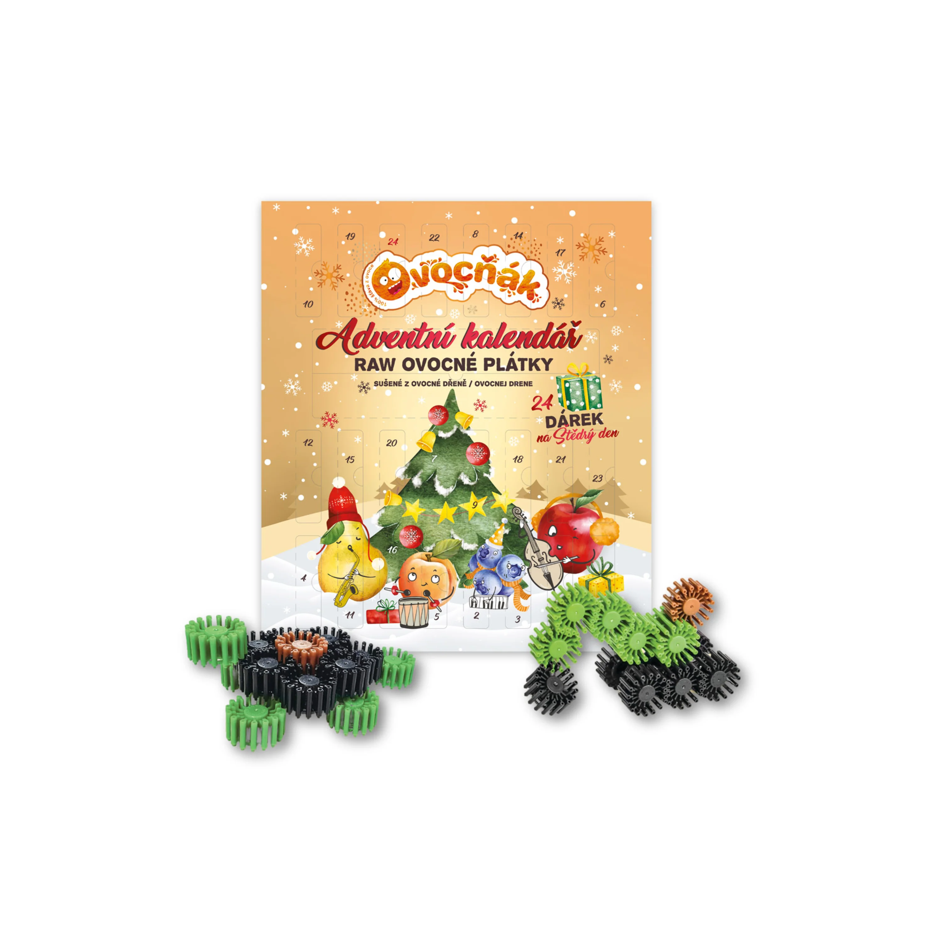 Kalendář adventní mix 24 x 10 g   OVOCŇÁK - Image 4