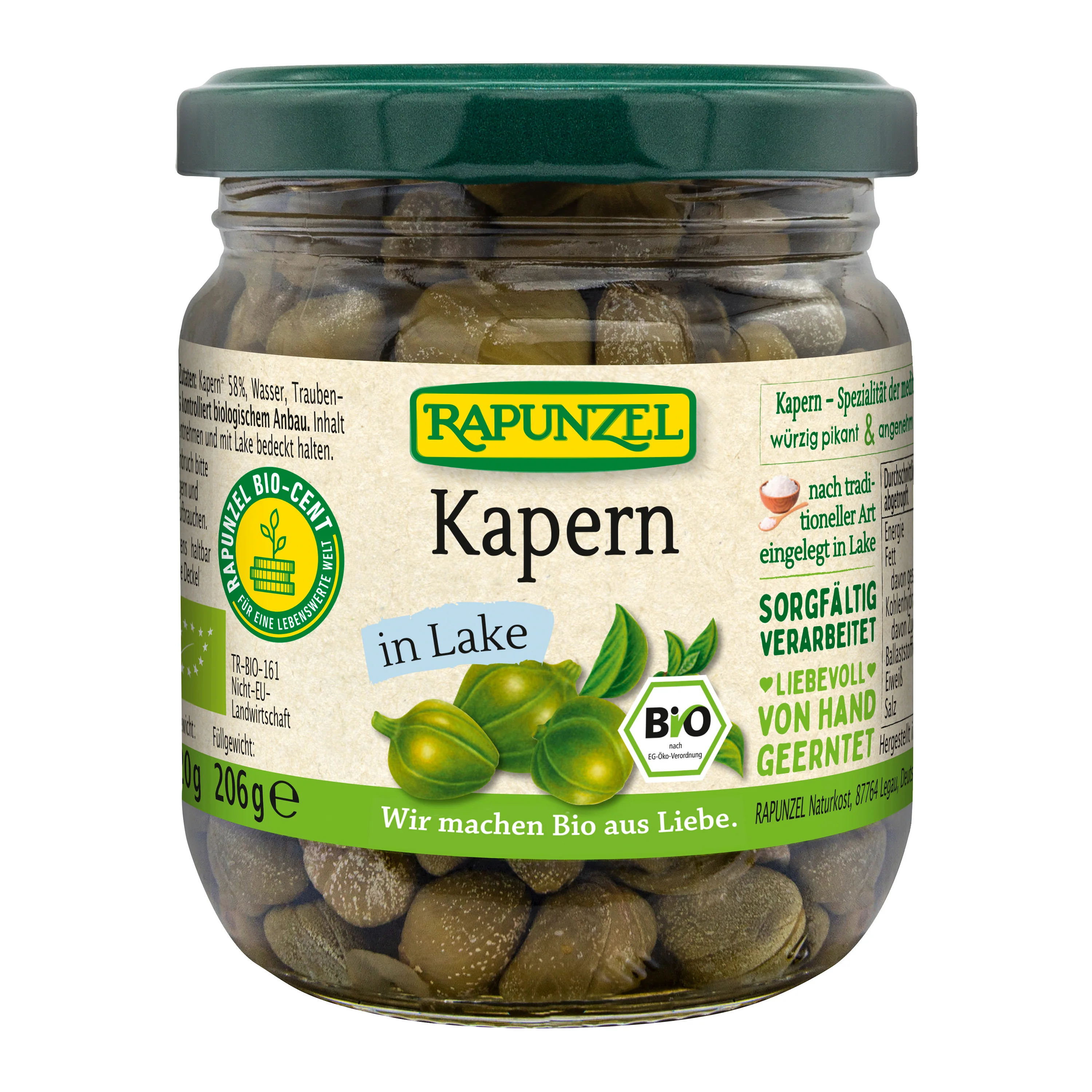 Kapary ve slaném nálevu 206 g BIO   RAPUNZEL