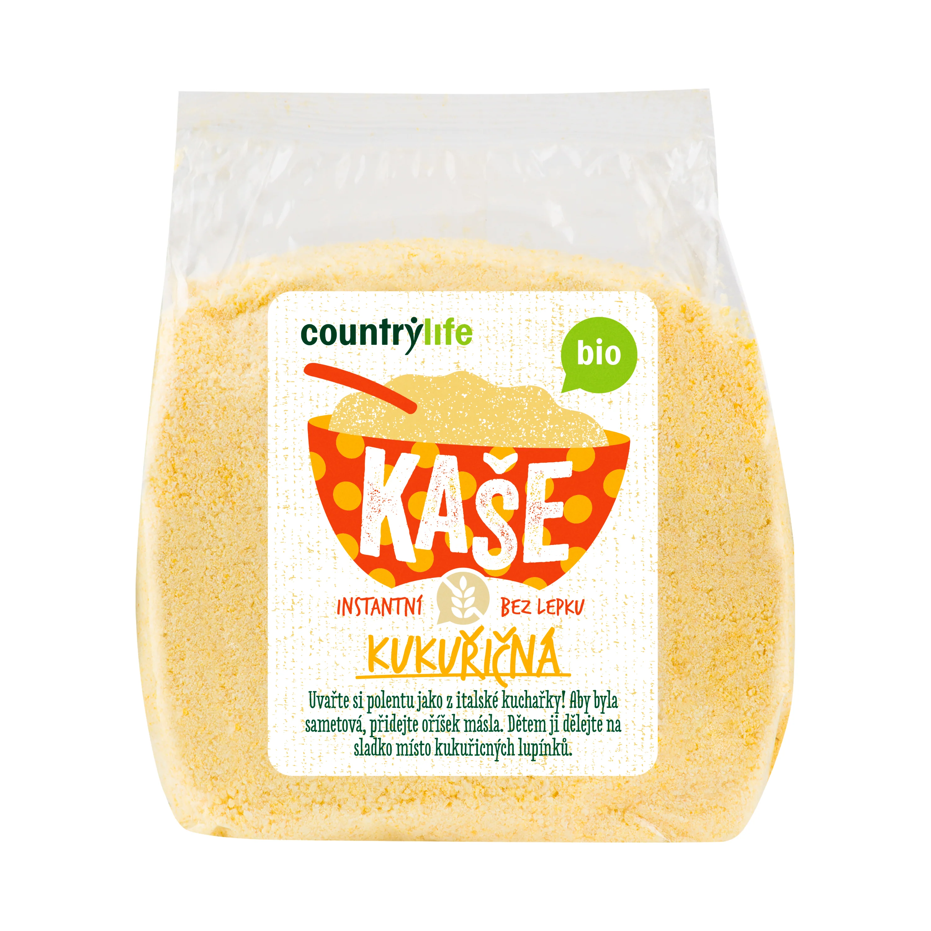 Kaše kukuřičná 250 g BIO   COUNTRY LIFE
