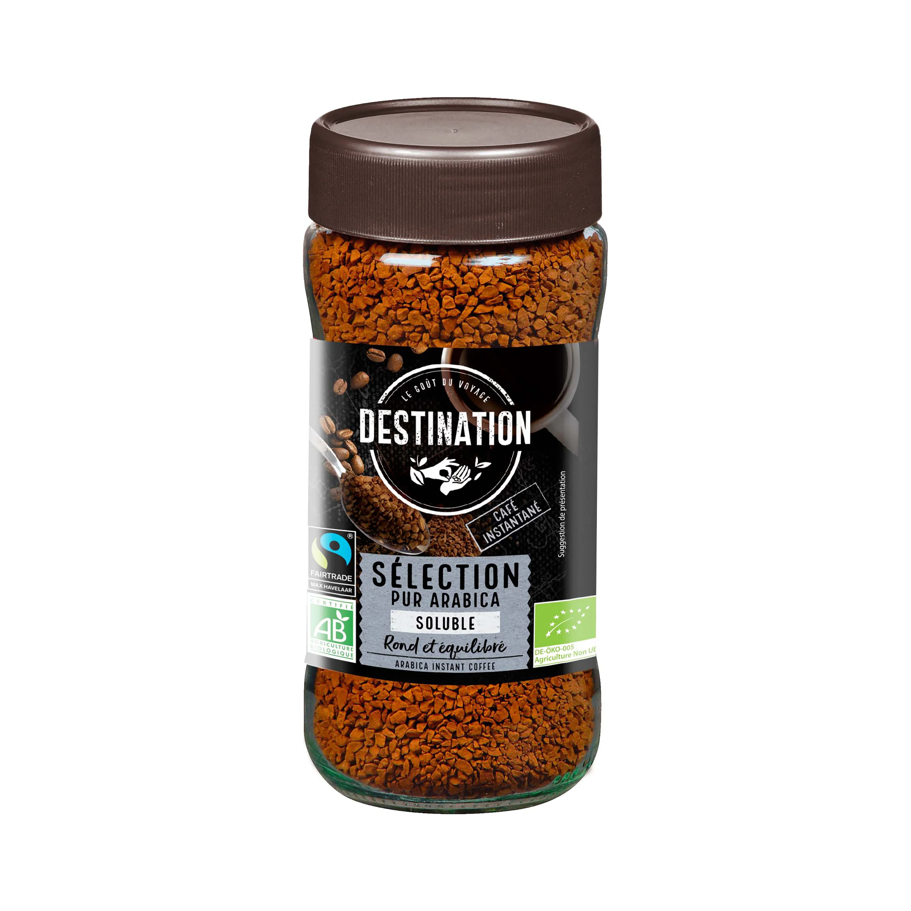 Káva instantní 100 % Arabika 100 g BIO   DESTINATION