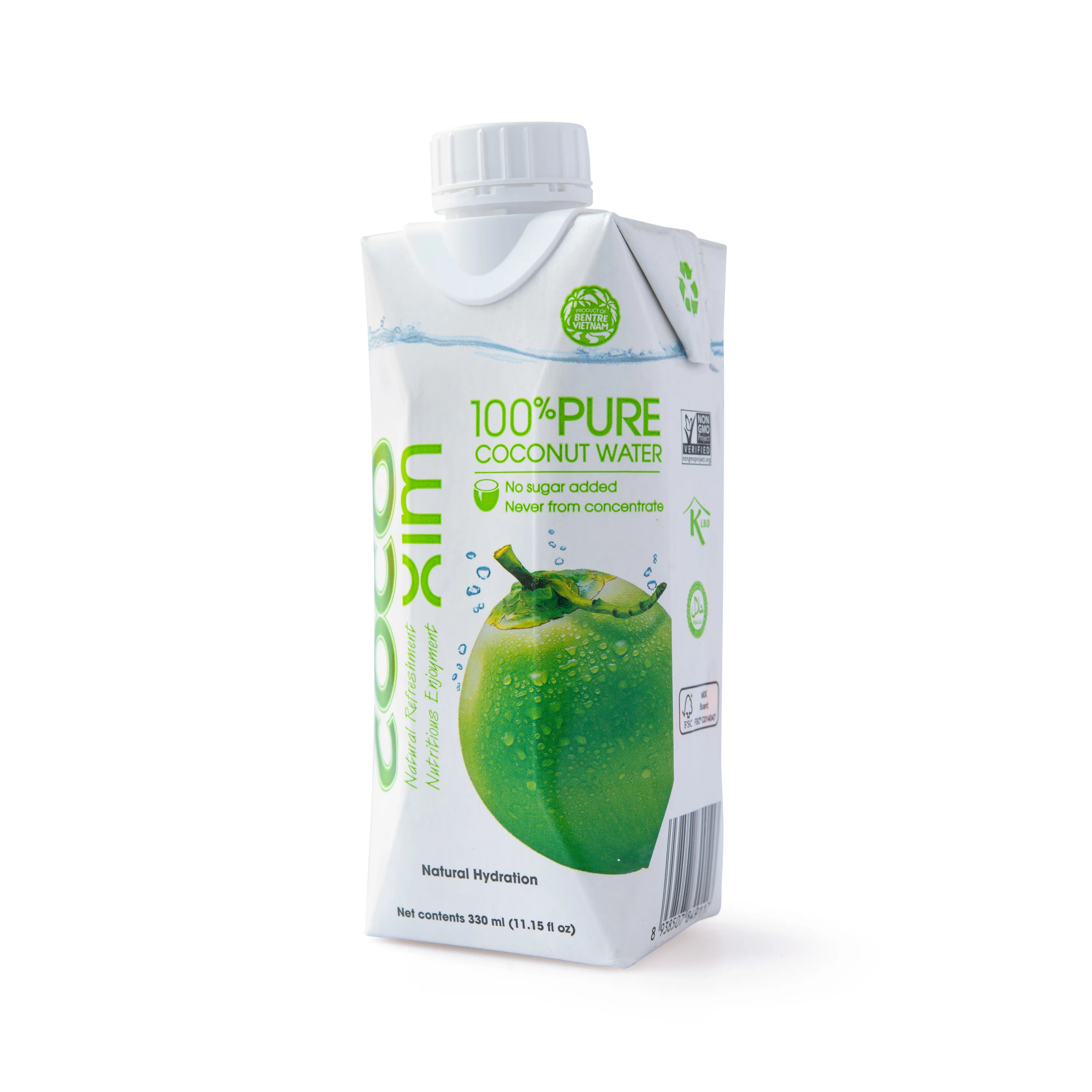 Kokosová voda 100 % PURE 330 ml   COCOXIM - Image 2