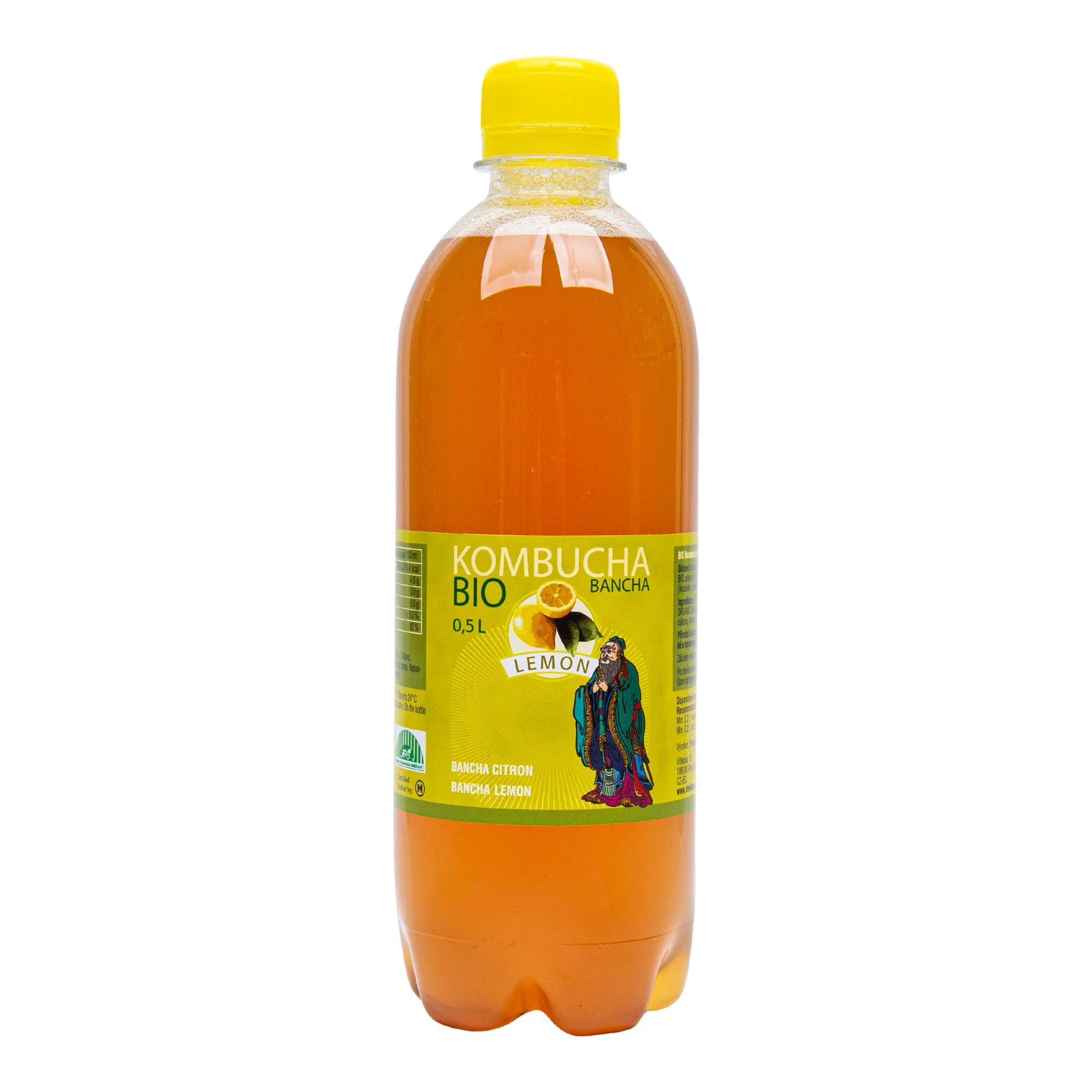 Kombucha bancha citron 500 ml BIO STEVIKOM