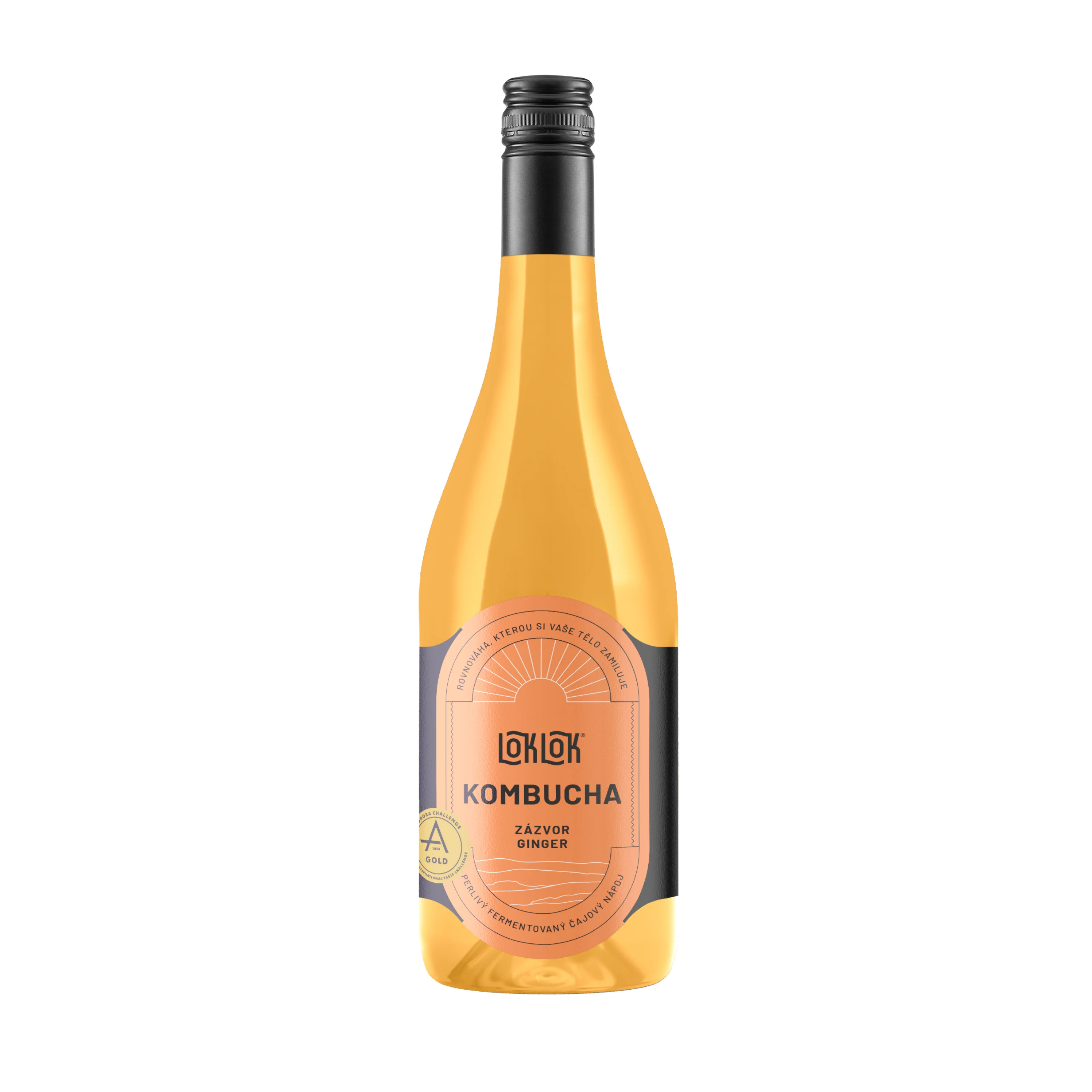 Loklok Kombucha zázvor láhev (750 ml)