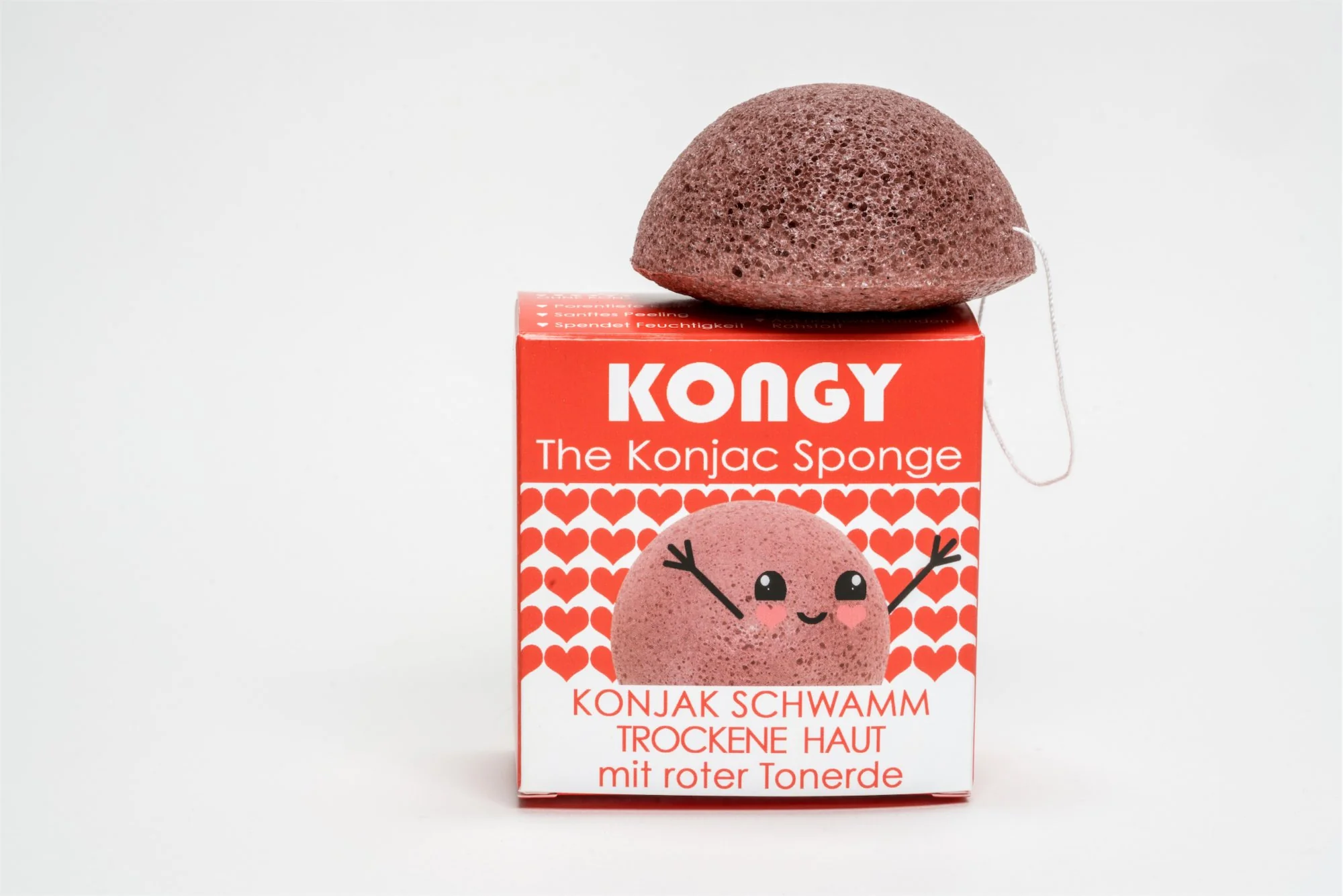 Kongy Konjaková houbička - růžový jíl - Image 2
