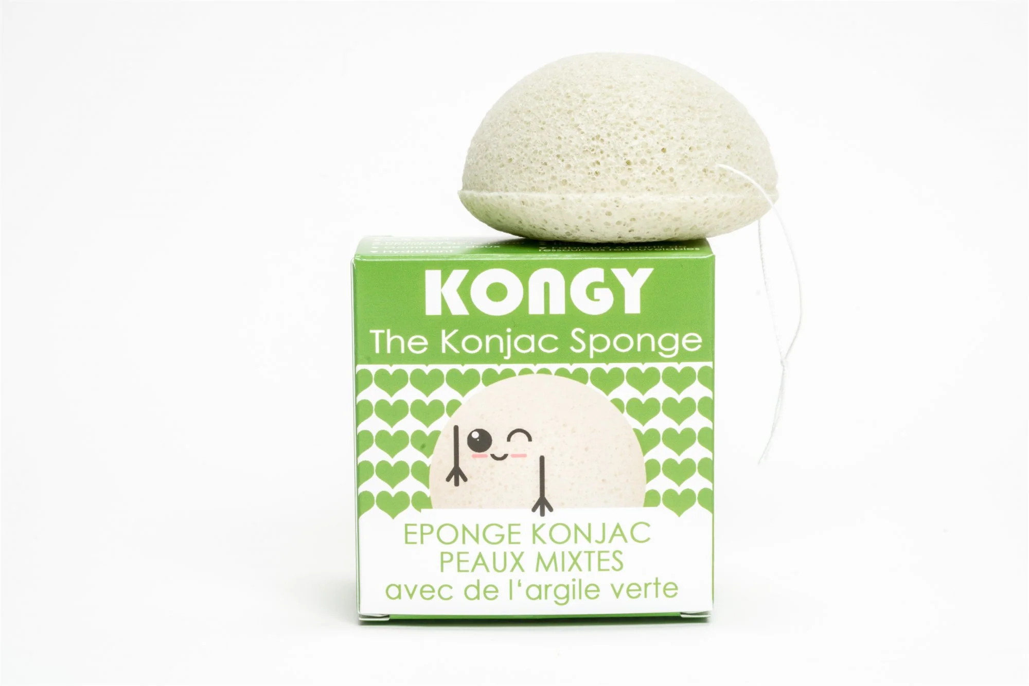 Kongy Konjaková houbička - zelený jíl - Image 2