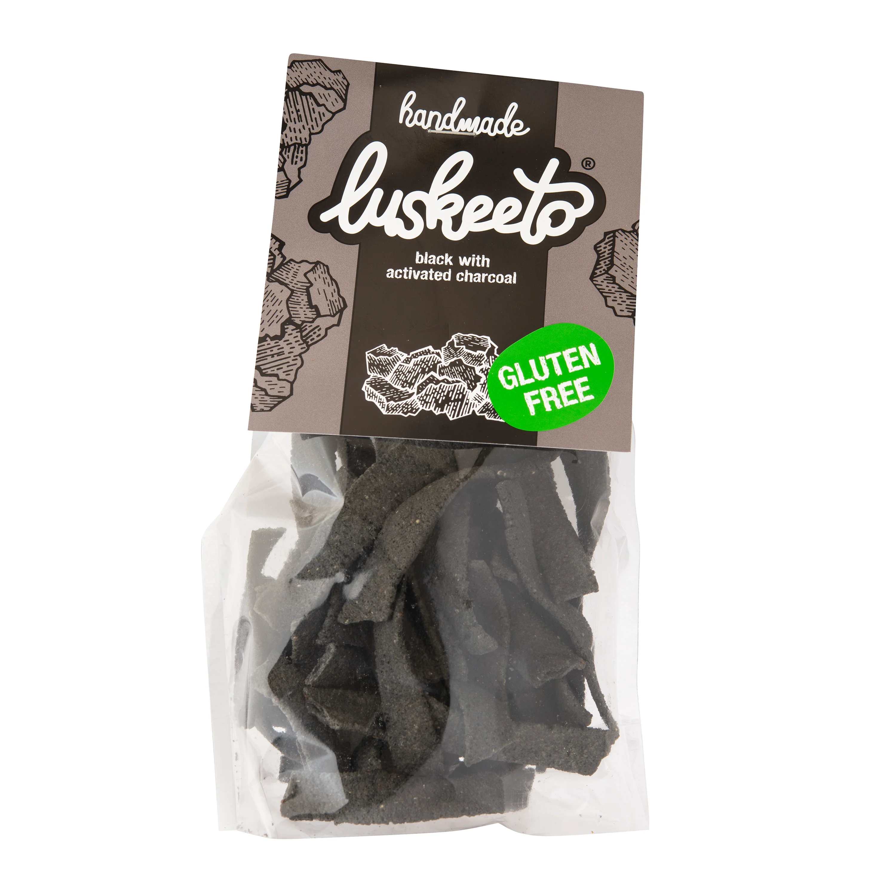 Luskeeto Krekry luštěninové s aktivním uhlím (70 g)